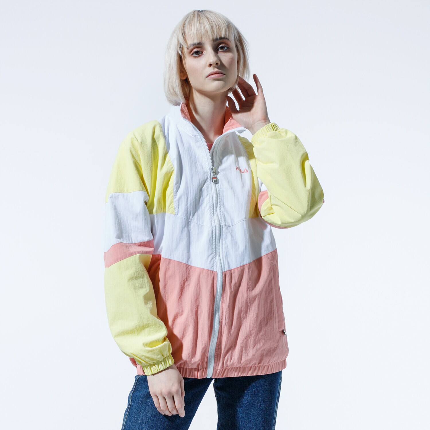 Kurtka wiosenna / jesienna damska FILA KURTKA BAKA WOVEN TRACK JACKET 687494A467 ŻÓŁTY