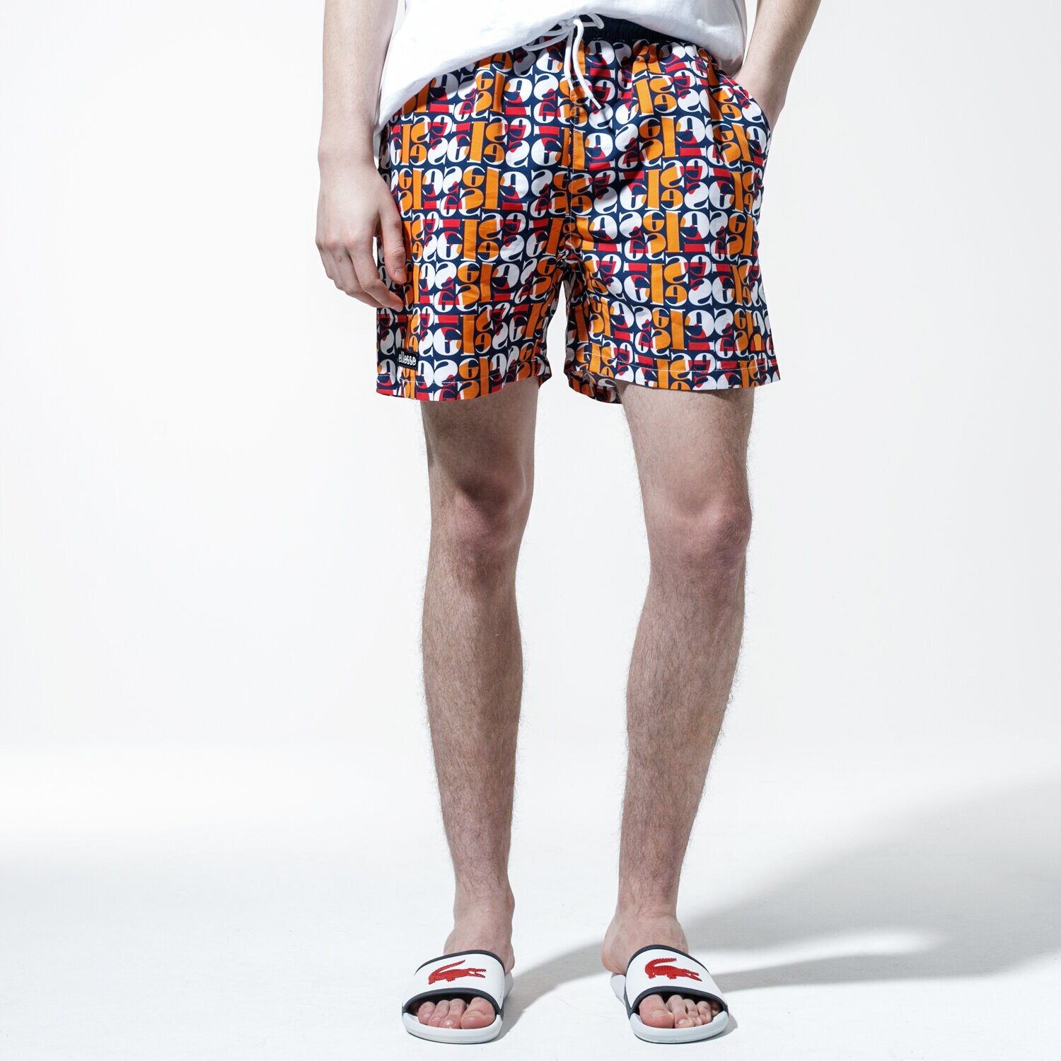 Krótkie spodenki, szorty męskie ELLESSE SZORTY LECCE SHE08548AOP MULTICOLOR