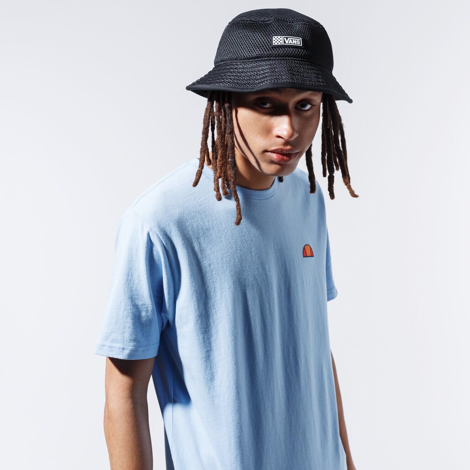 Koszulka, t-shirt sportowy męski ELLESSE T-SHIRT KOSI SHE09994LIGHTBLUE NIEBIESKI