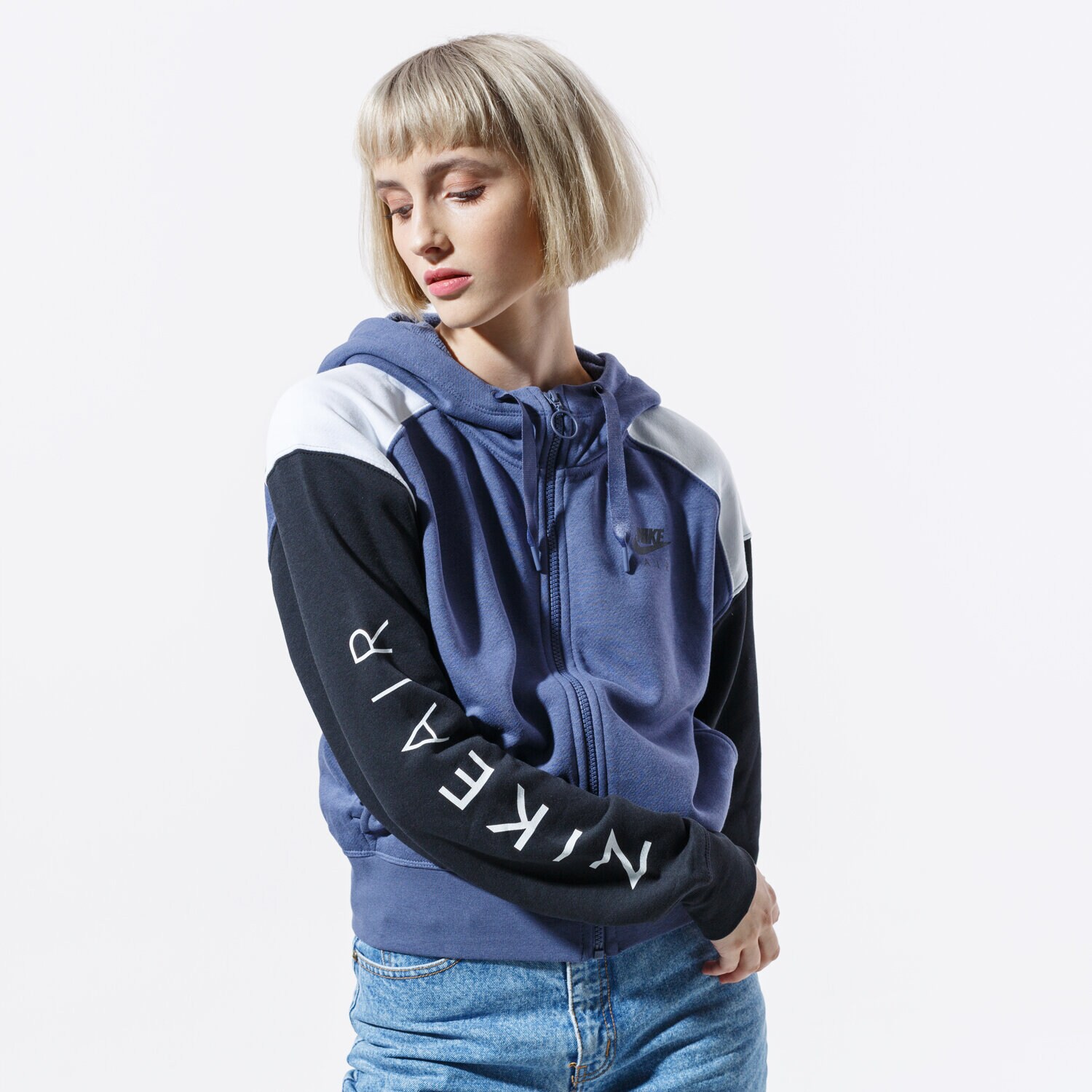 Bluza damska NIKE BLUZA W NSW AIR HOODIE FZ BB BV4771-557 FIOLETOWY