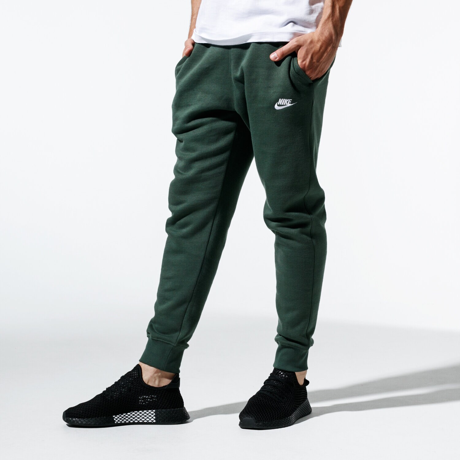 Spodnie sportowe męskie NIKE SPODNIE SPORTSWEAR CLUB FLEECE BV2671-370 KHAKI
