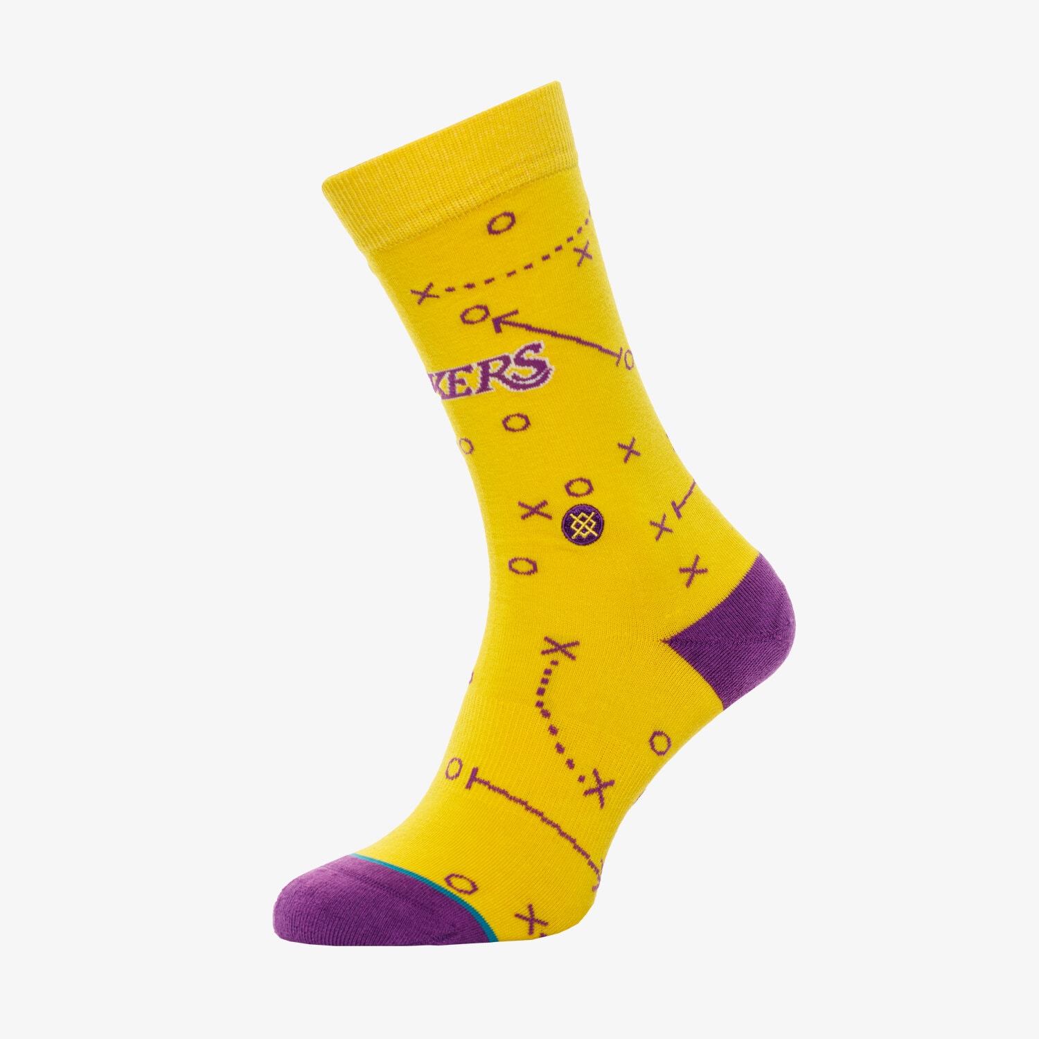 Skarpetki męskie STANCE SKARPETY LAKERS PLAYBOOK M545A19LAK ŻÓŁTY
