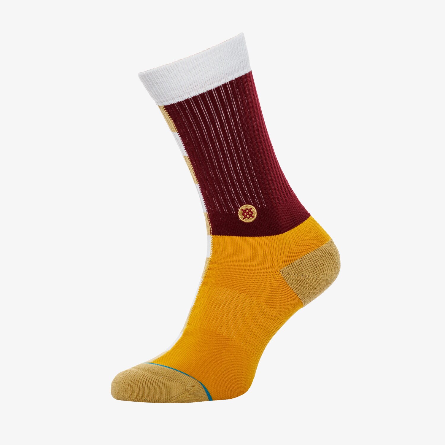 Skarpetki męskie STANCE SKARPETY SPLIT CHECK BROWN M556C19SPCNAT BRĄZOWY