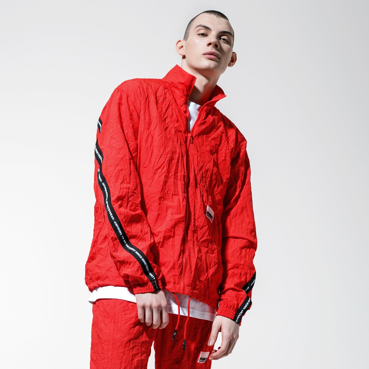 Kurtka wiosenna / jesienna męska PUMA KURTKA ORTALION AVENIR WOVEN TRACK TOP 59647011 CZERWONY