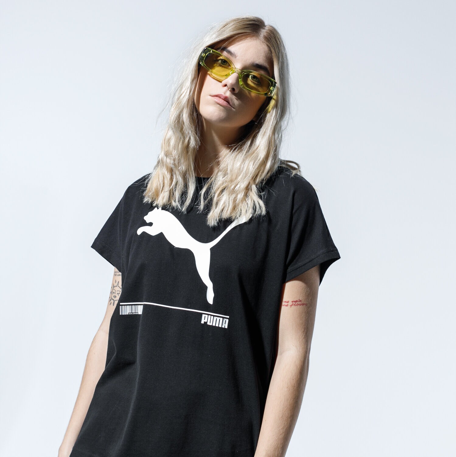 Koszulka, t-shirt damski PUMA T-SHIRT NU-TILITY TEE 58137101 CZARNY