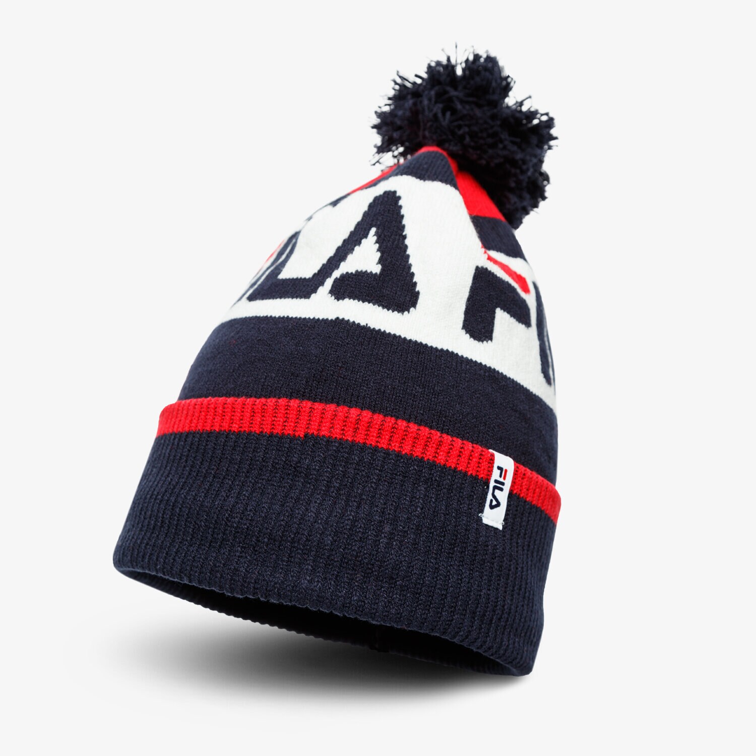 Czapka zimowa dla dzieci FILA CZAPKA ZIMOWA INTARSIA KNITTED BEANIE 686036G06 GRANATOWY
