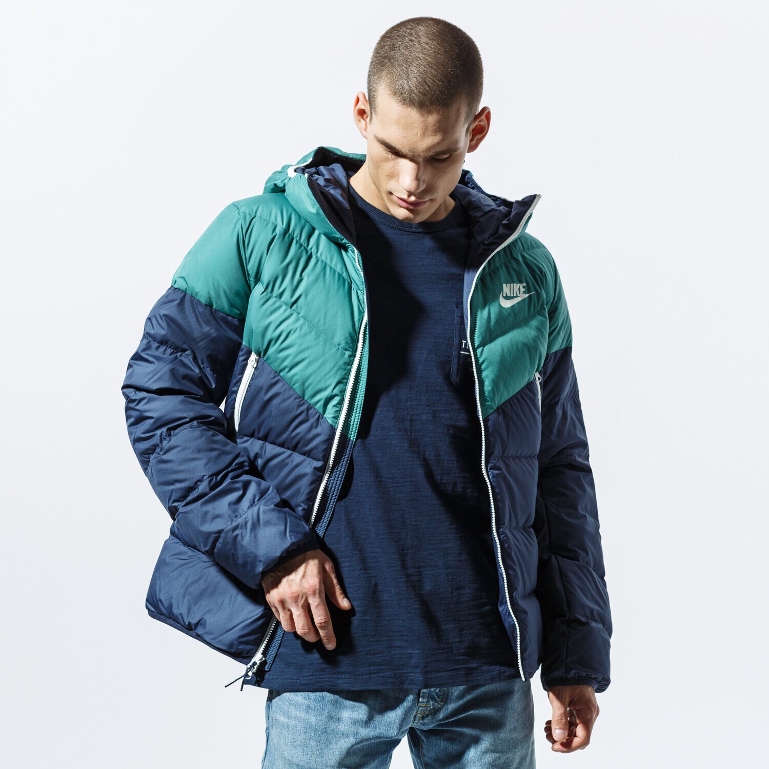 Kurtka zimowa męska NIKE KURTKA M NSW DWN FILL WR JKT HD 928833-362 ZIELONY