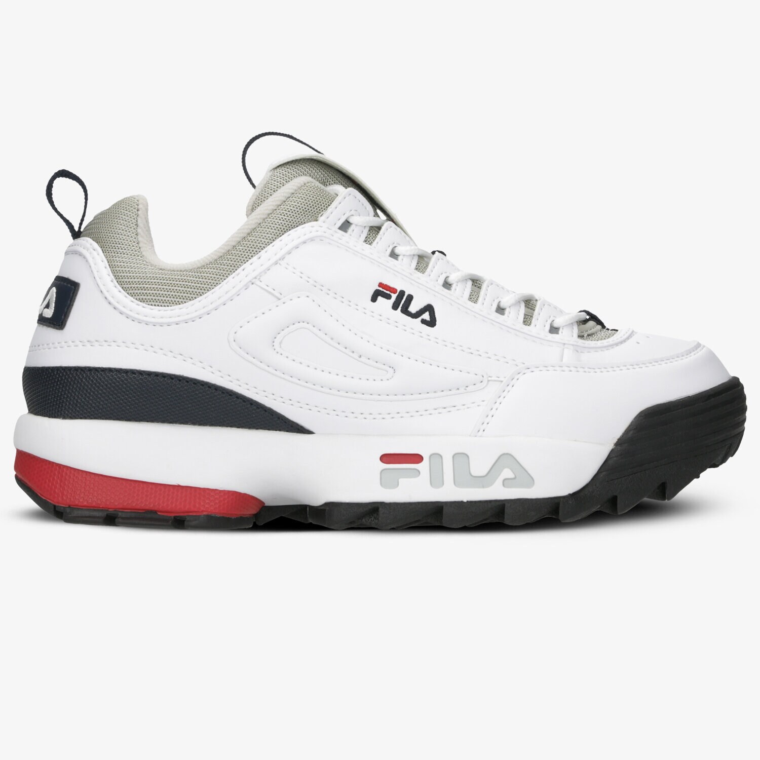 Buty sneakersy męskie FILA DISRUPTOR CB LOW 10107071FG BIAŁY