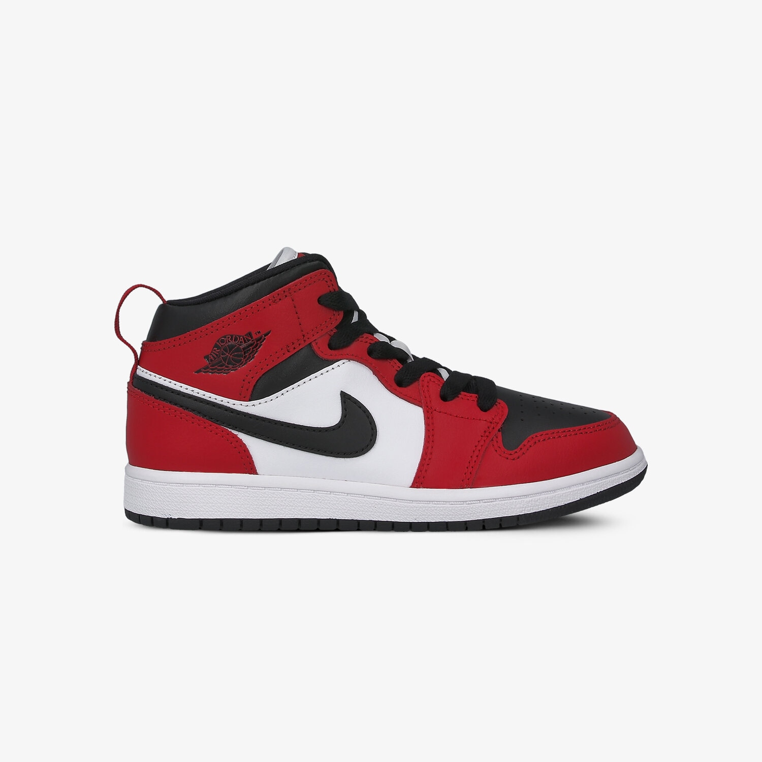 Buty sneakersy dla dzieci AIR JORDAN 1 MID (PS) 640734-069 CZERWONY