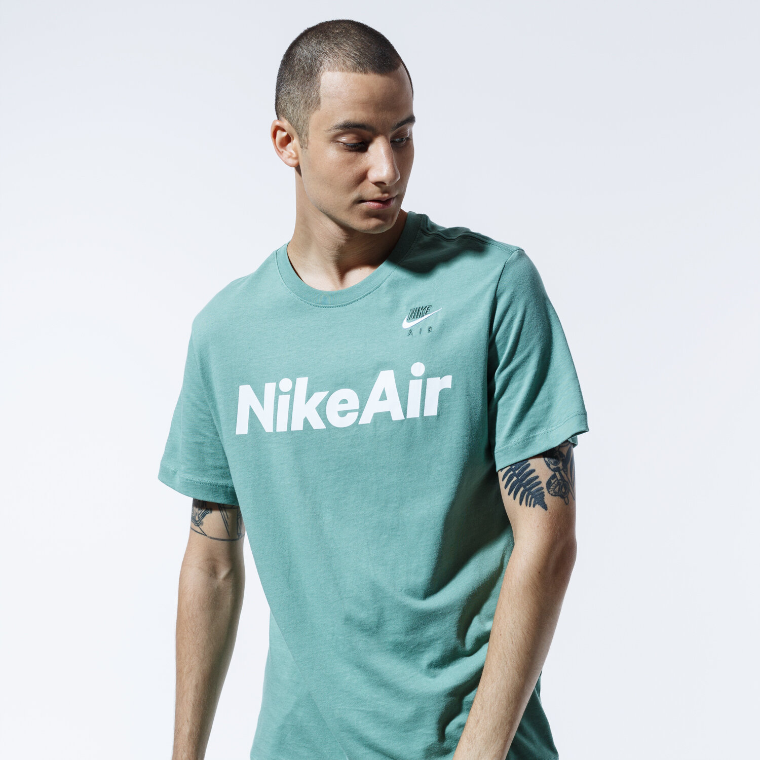 Koszulka, t-shirt sportowy męski NIKE T-SHIRT AIR CK2232-352 ZIELONY