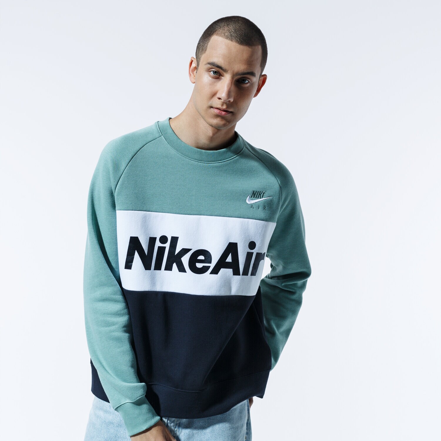 Bluza męska NIKE BLUZA AIR CJ4827-352 ZIELONY