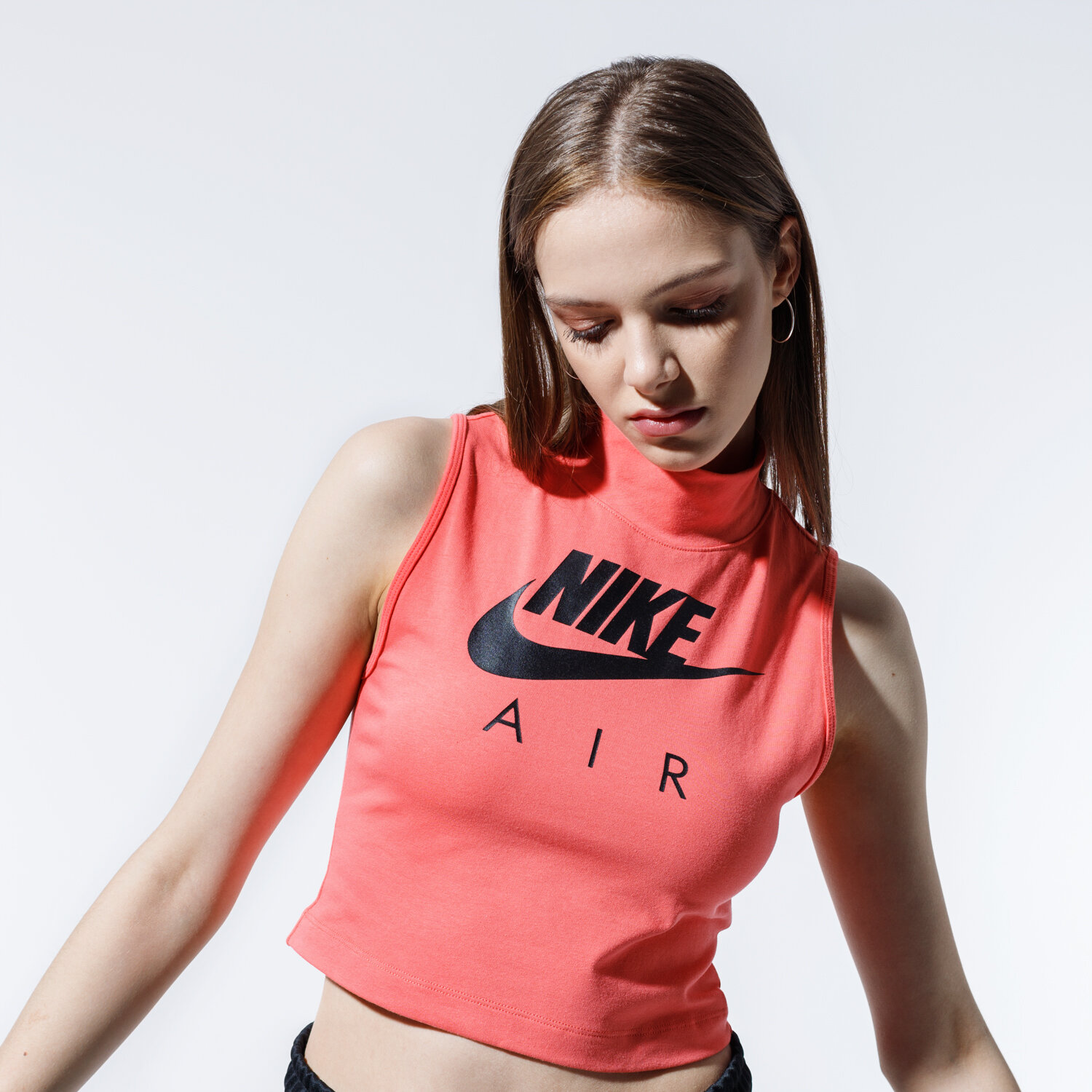 Koszulka, t-shirt damski NIKE TOP AIR CJ3782-814 KORALOWY