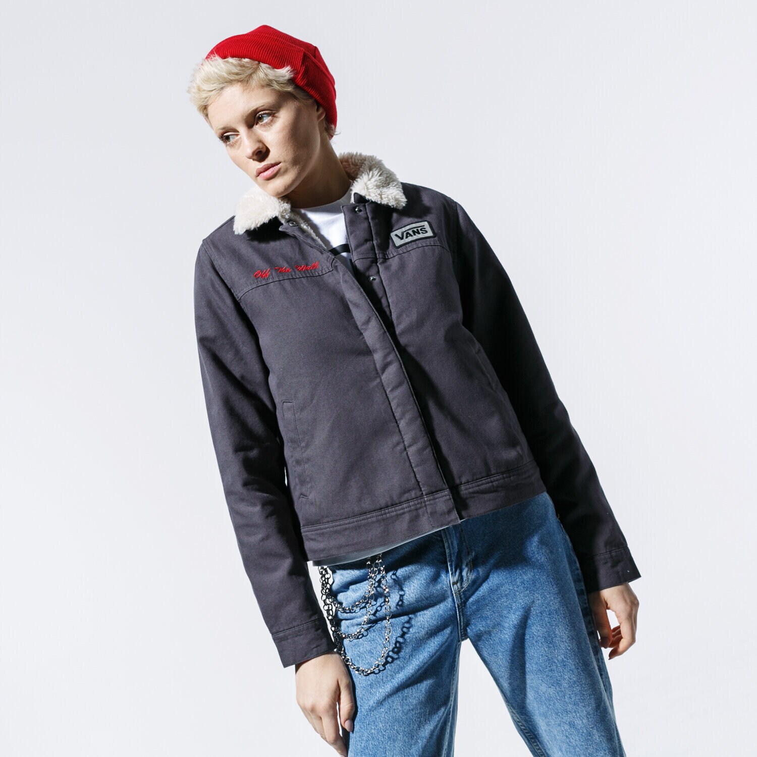 Kurtka zimowa damska VANS KURTKA OIL CHANGE JACKET VN0A4BFE1O71 CZARNY