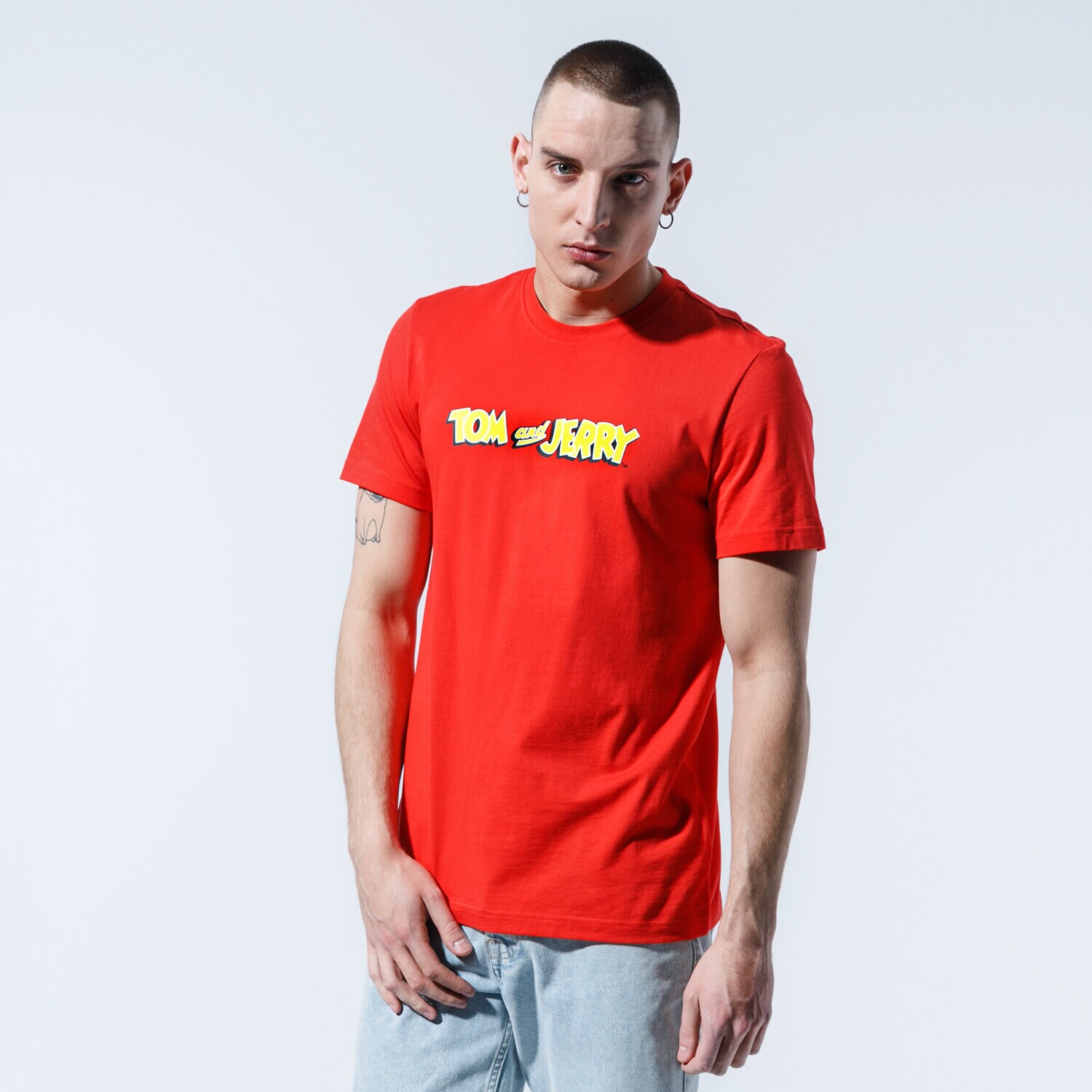 Koszulka, t-shirt sportowy męski REEBOK T-SHIRT TJ TEE 4 GK9164 CZERWONY