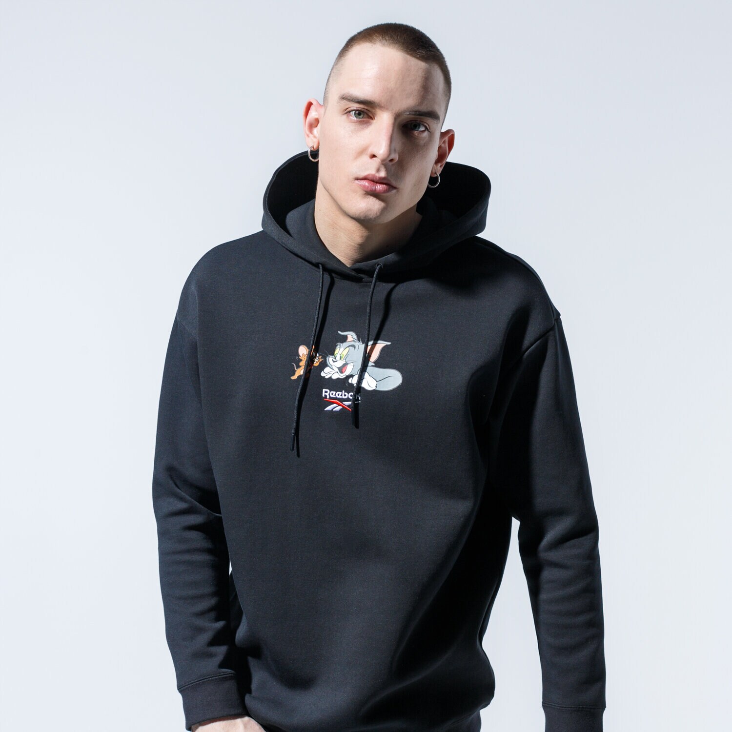 Bluza męska REEBOK BLUZA Z KAPTUREM TJ HOODY 2 GJ0467 CZARNY