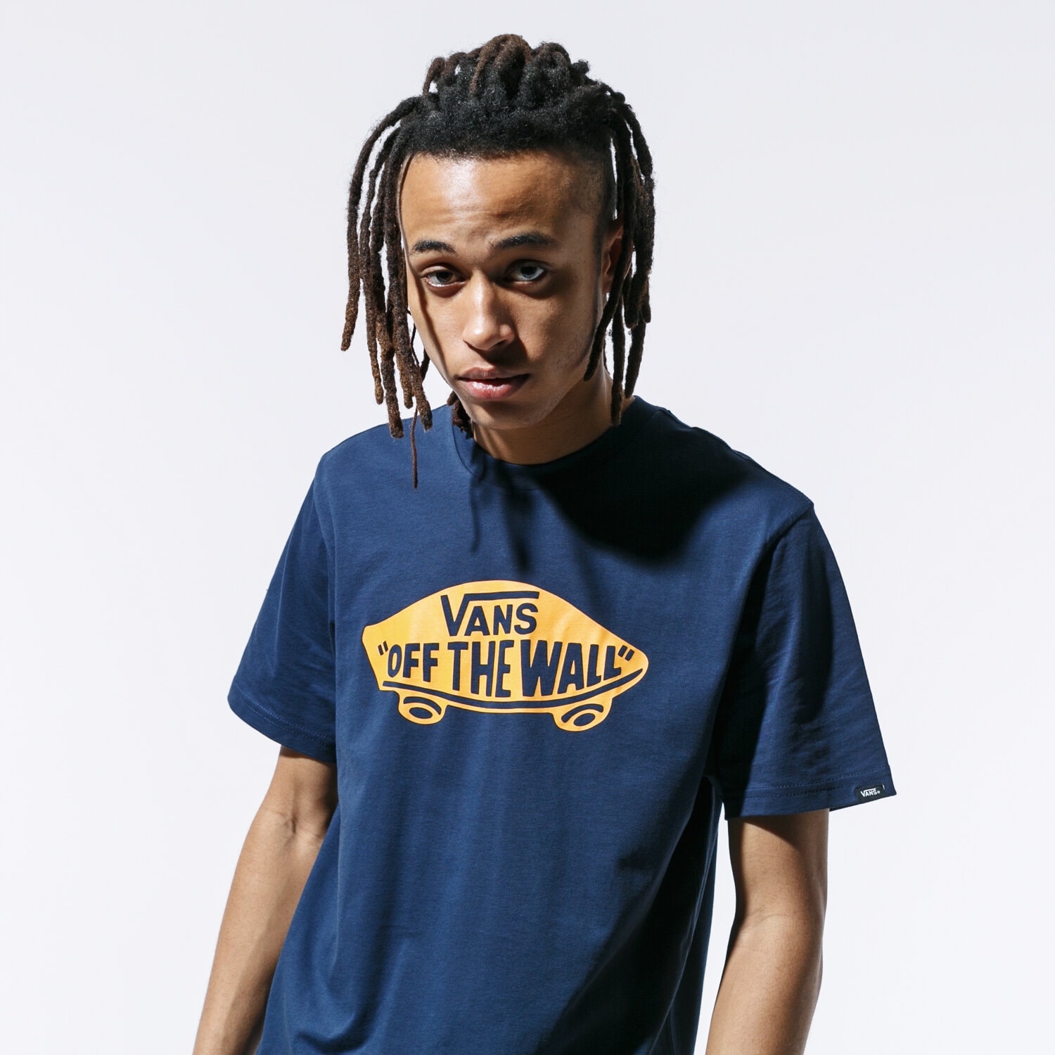 Koszulka, t-shirt sportowy męski VANS T-SHIRT OTW VN000JAYPIR1 GRANATOWY