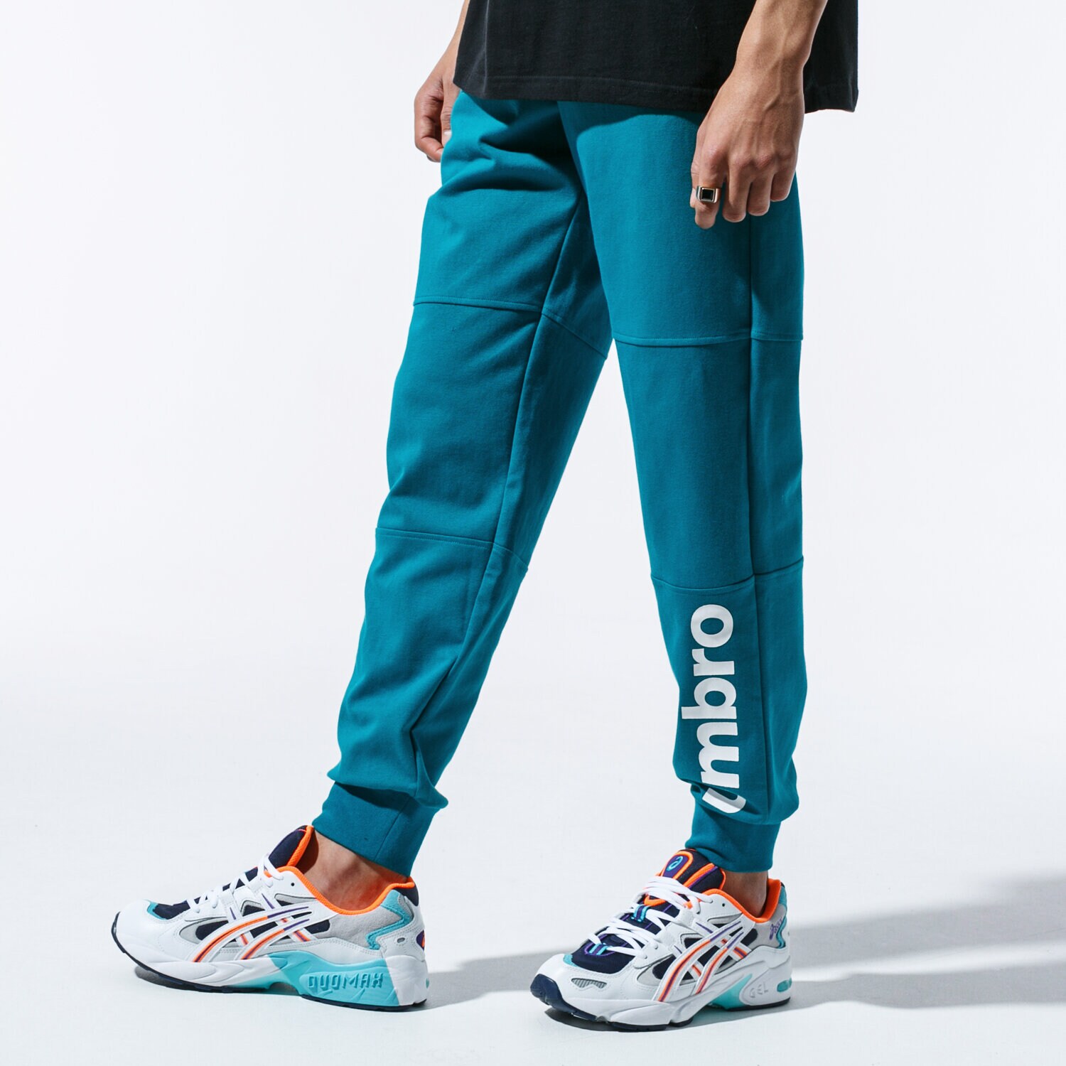 Spodnie sportowe męskie UMBRO SPODNIE RETRO PANTS GRN UL39SPM81002 ZIELONY