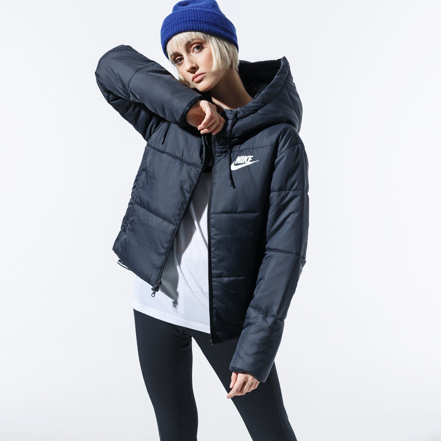 Kurtka zimowa damska NIKE KURTKA ZIMOWA W NSW SYN FILL JKT HD CJ7578-010 CZARNY