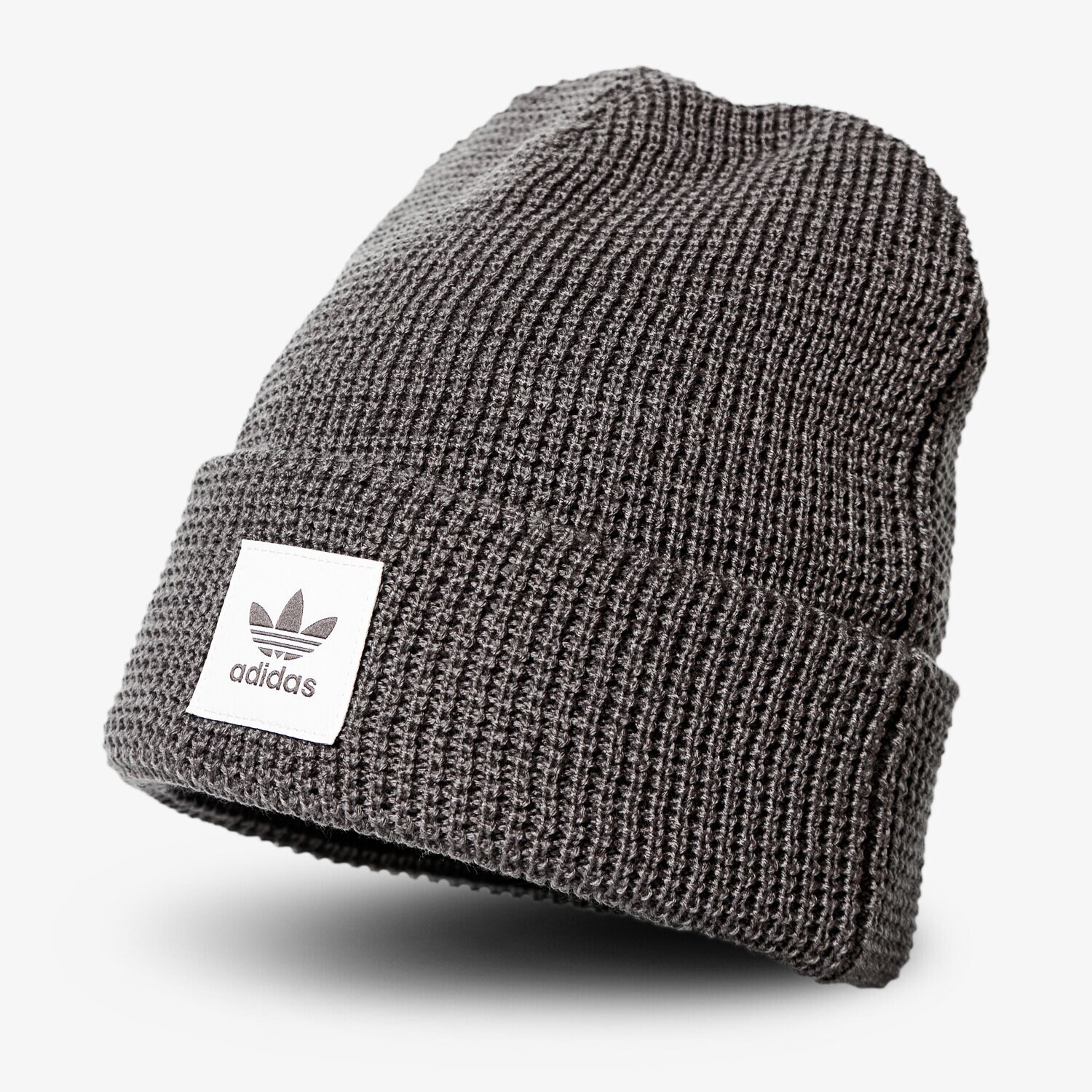 Czapka zimowa dla dzieci ADIDAS CZAPKA ZIMOWA WAFFLE CUFF KNI ED8034 SZARY