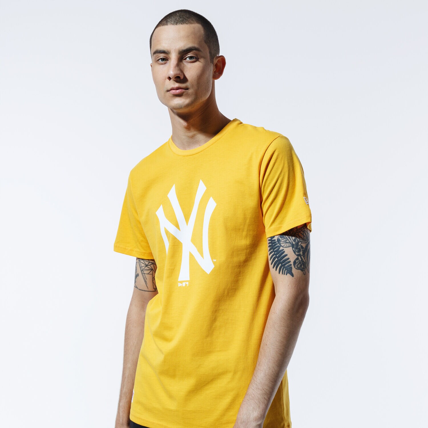 Koszulka, t-shirt sportowy męski NEW ERA T-SHIRT MLB SEASONAL TEAM LOGO TEE NEYYAN AGD 12369830 ŻÓŁTY