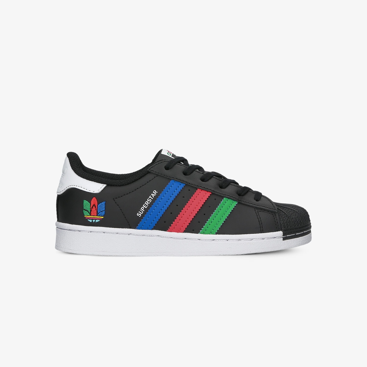 Buty sneakersy dla dzieci ADIDAS SUPERSTAR C FW5237 CZARNY