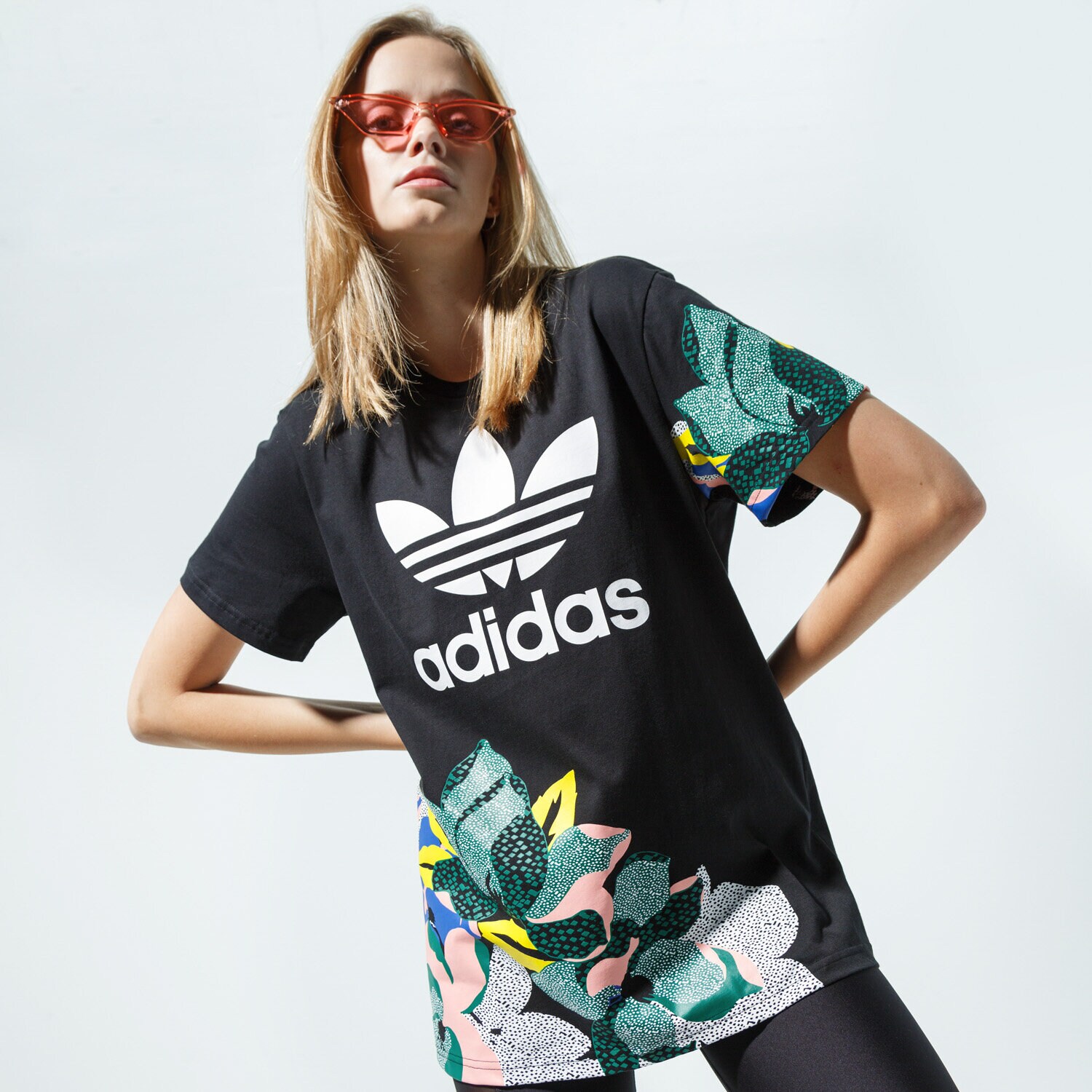 Koszulka, t-shirt damski ADIDAS T-SHIRT BF TEE GC6833 CZARNY