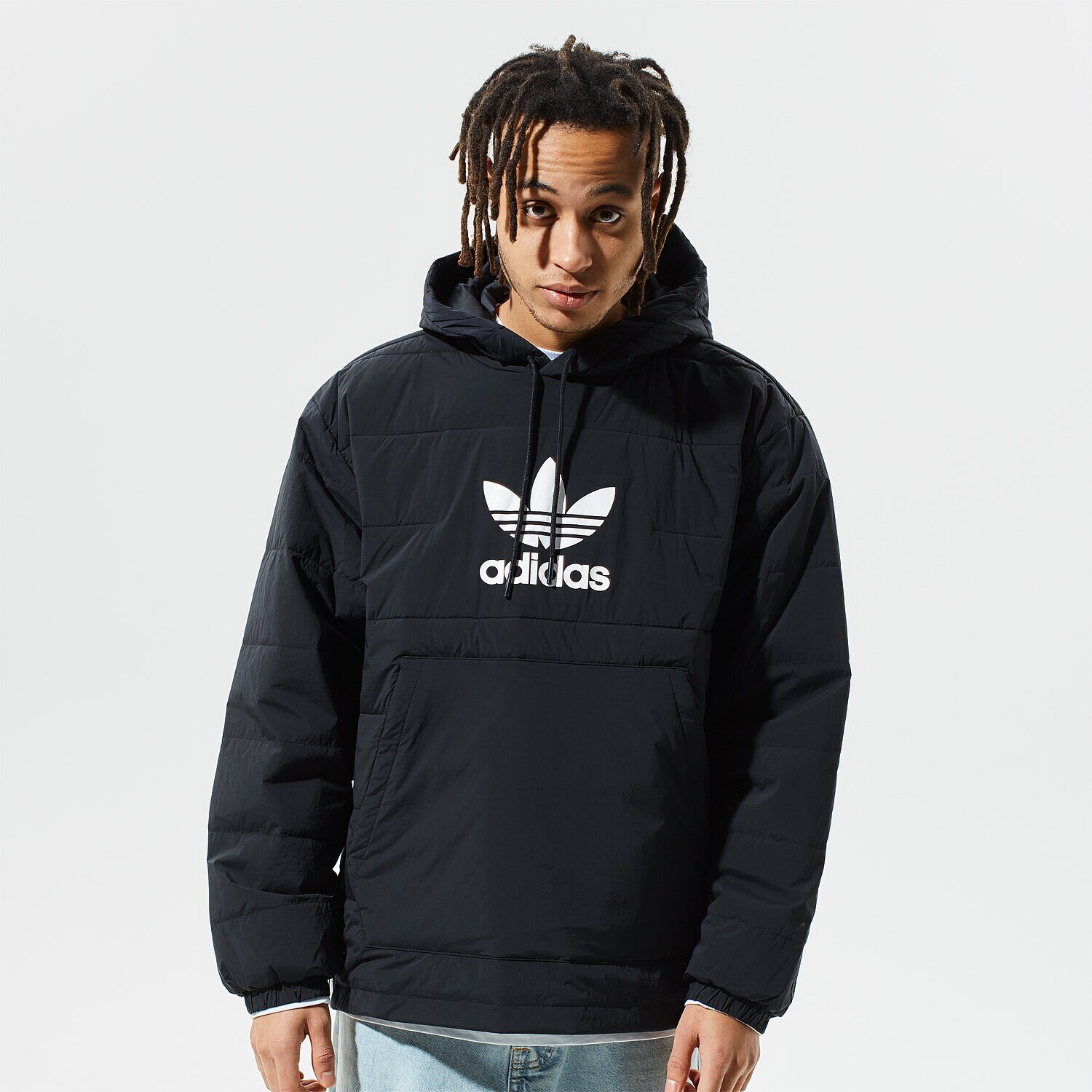 Kurtka zimowa męska ADIDAS KURTKA ZIMOWA LW OH TF HOODY GE1283 CZARNY