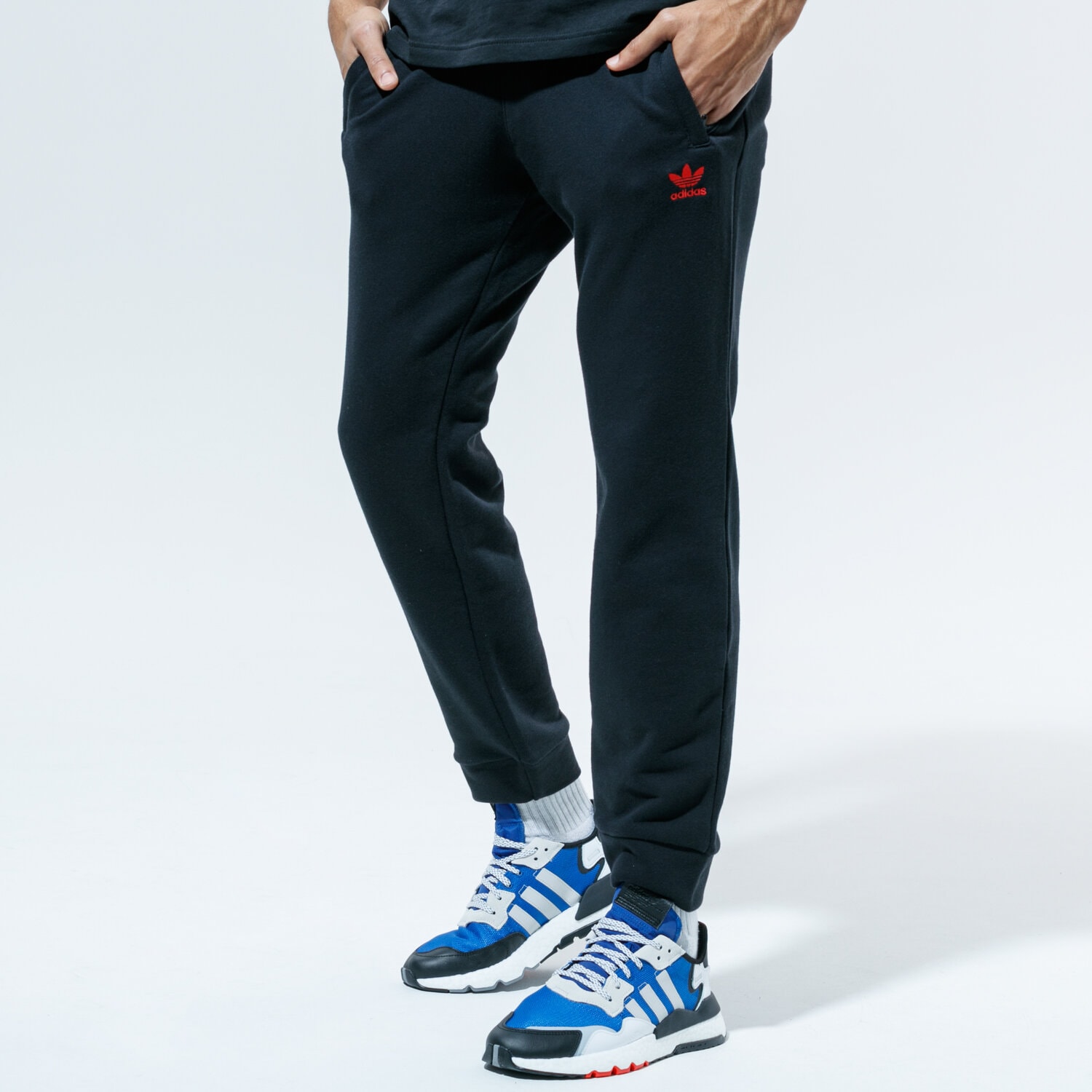 Spodnie sportowe męskie ADIDAS SPODNIE TREFOIL PANT GD2558 CZARNY