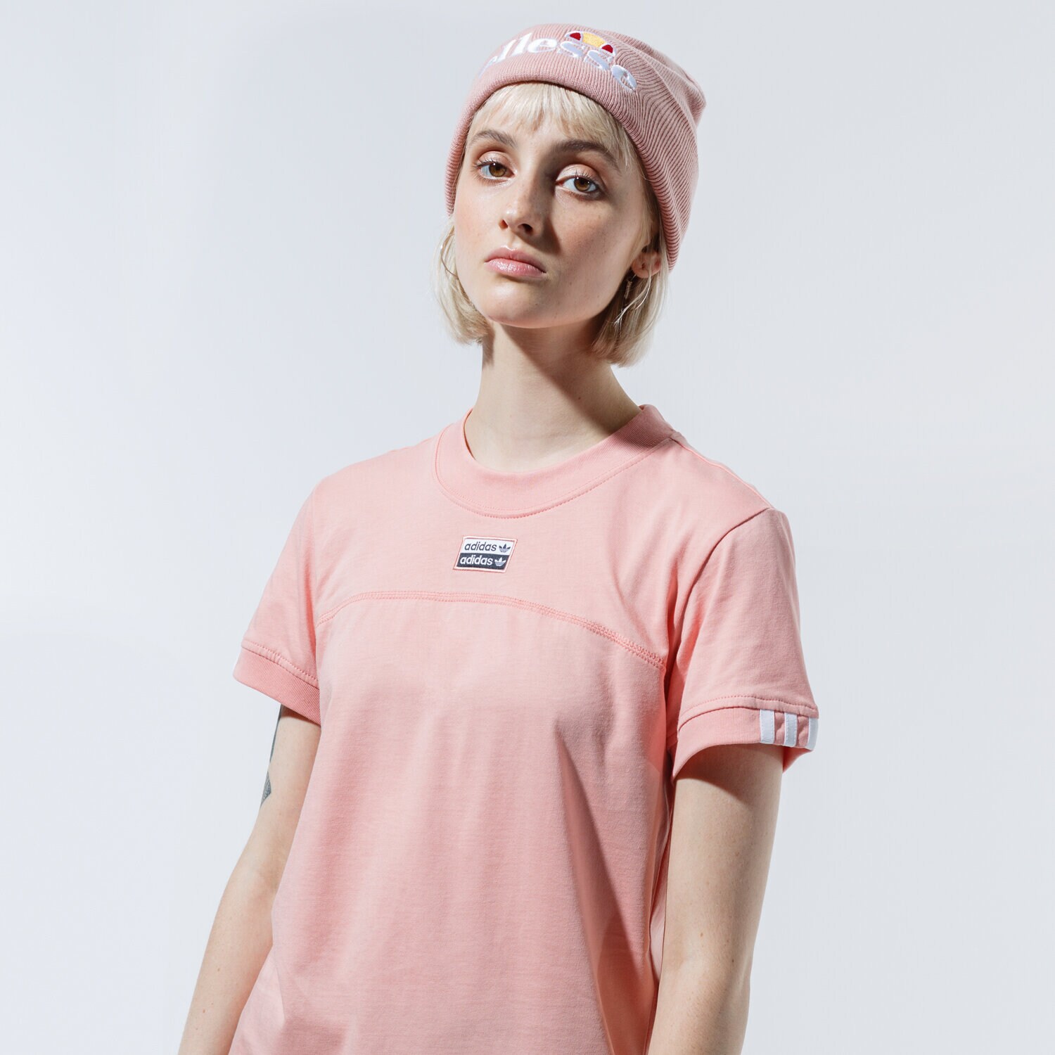 Koszulka, t-shirt damski ADIDAS T-SHIRT R.Y.V. TEE GD3806 RÓŻOWY
