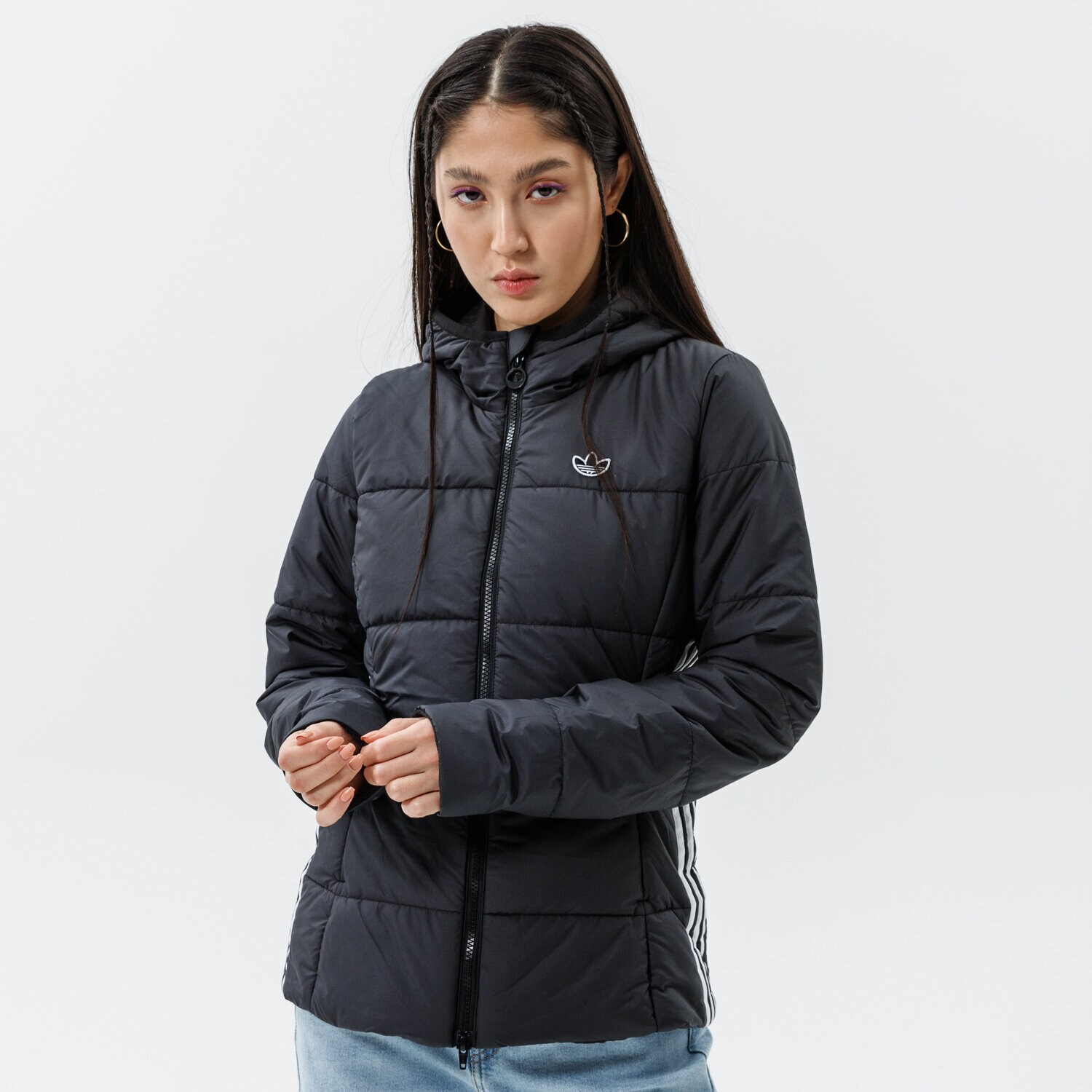 Kurtka zimowa damska ADIDAS KURTKA ZIMOWA SLIM JACKET GD2507 CZARNY