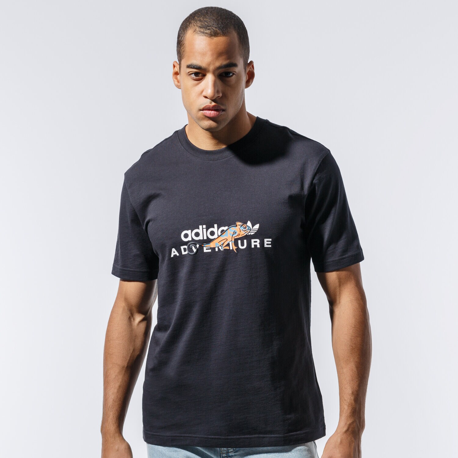 Koszulka, t-shirt sportowy męski ADIDAS T-SHIRT ADV GRAPHIC TEE GD5610 CZARNY