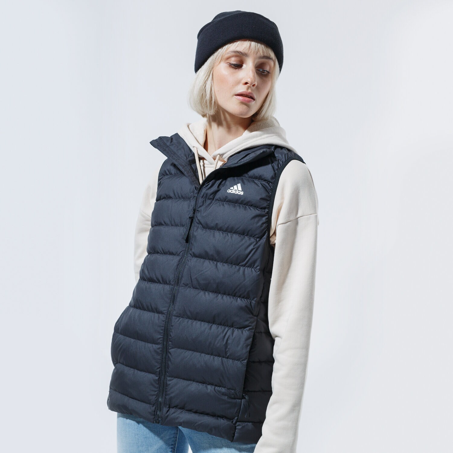 Bezrękawniki damskie sportowe ADIDAS BEZRĘKAWNIK W TODOWN VEST FT2581 CZARNY