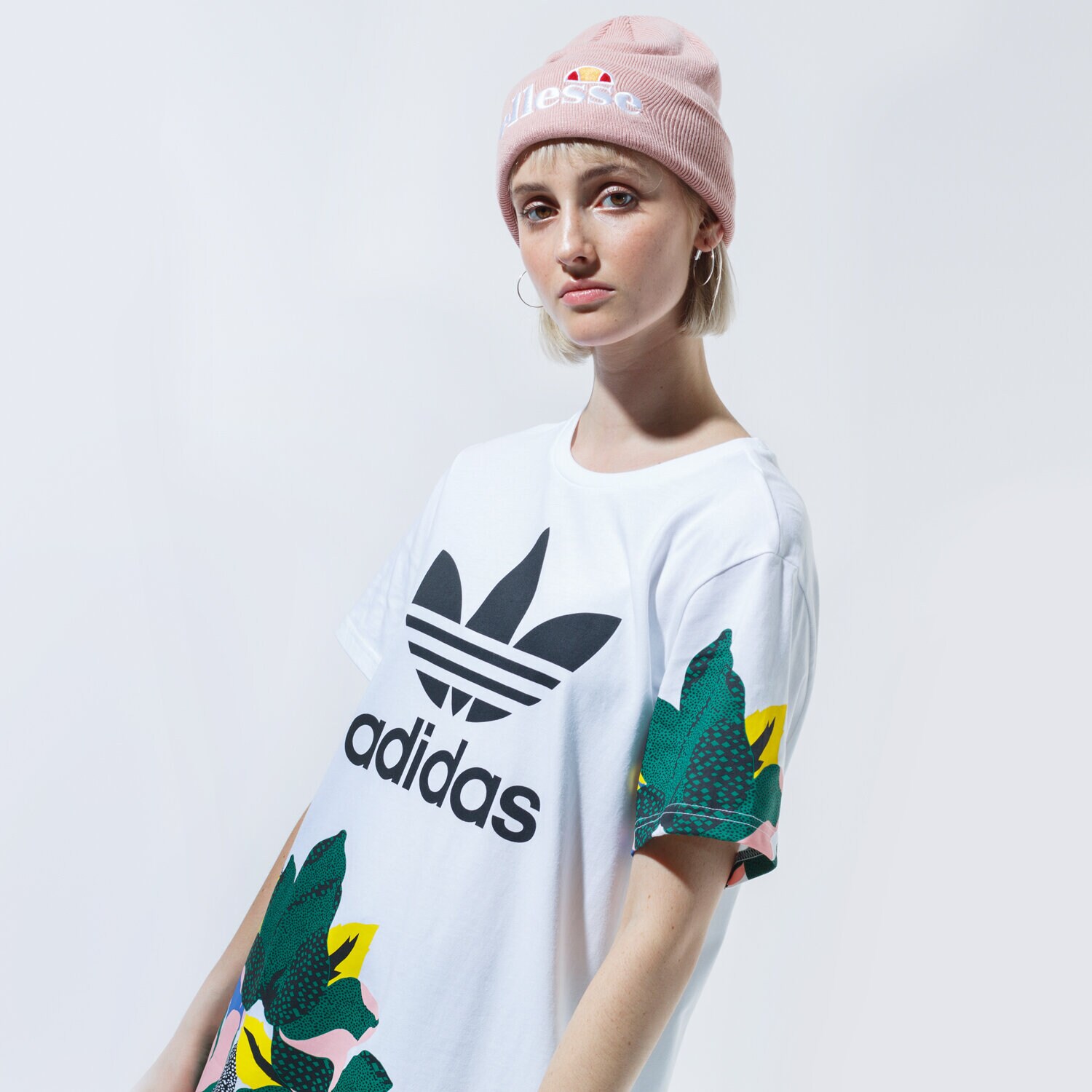 Koszulka, t-shirt damski ADIDAS T-SHIRT BF TEE GE4315 BIAŁY