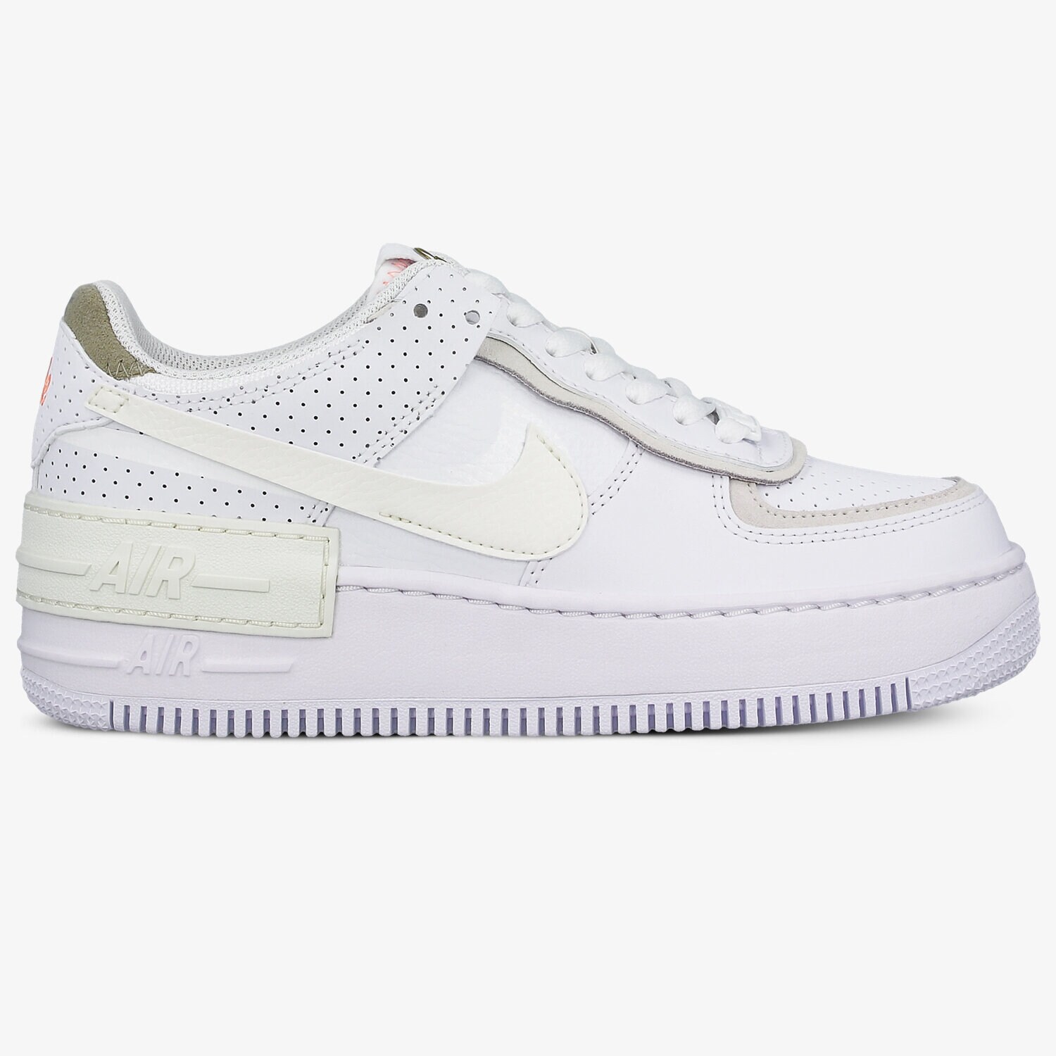 Buty sneakersy damskie NIKE WMNS AF1 SHADOW CZ8107-100 BIAŁY