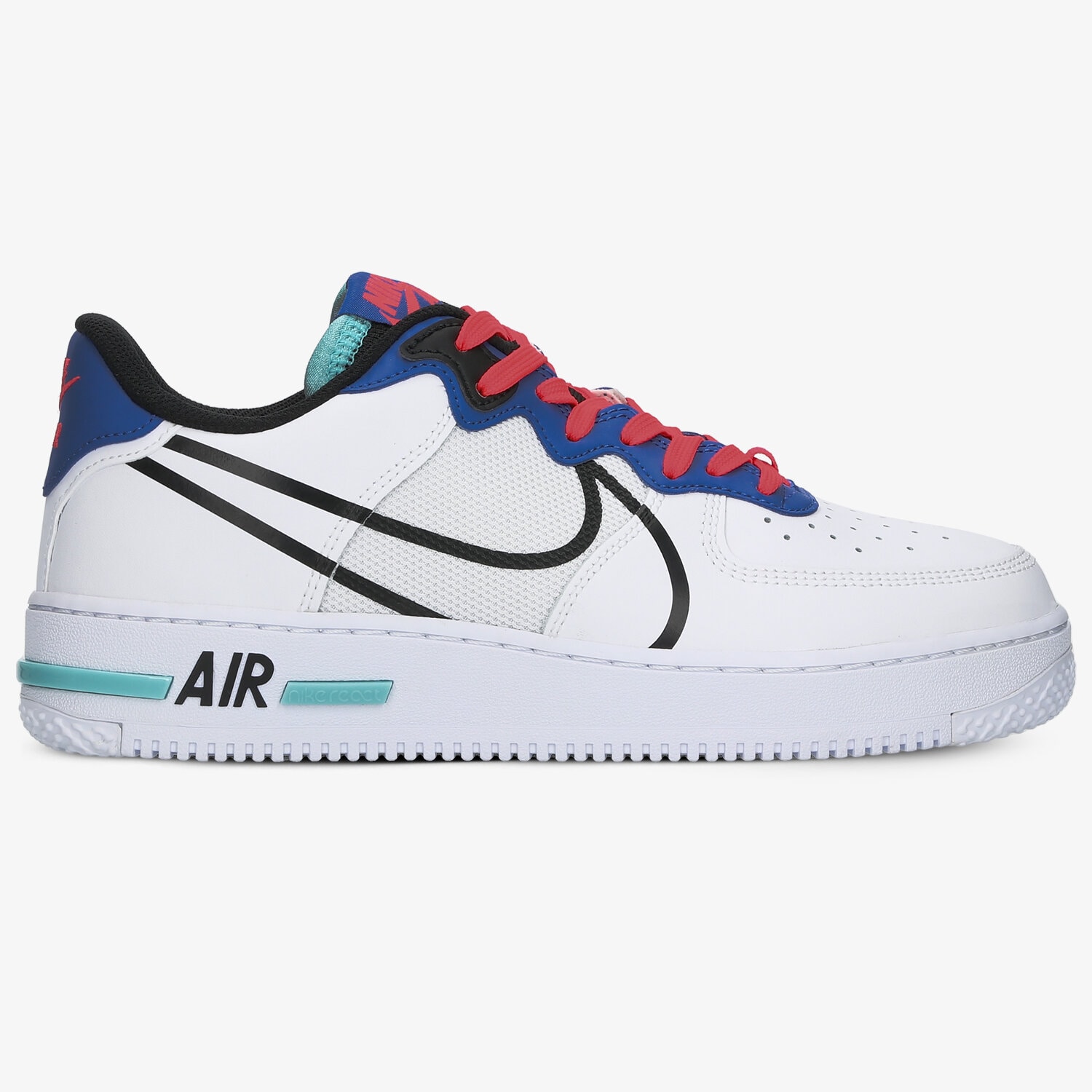 Buty sneakersy męskie NIKE AIR FORCE 1 REACT CT1020-102 BIAŁY
