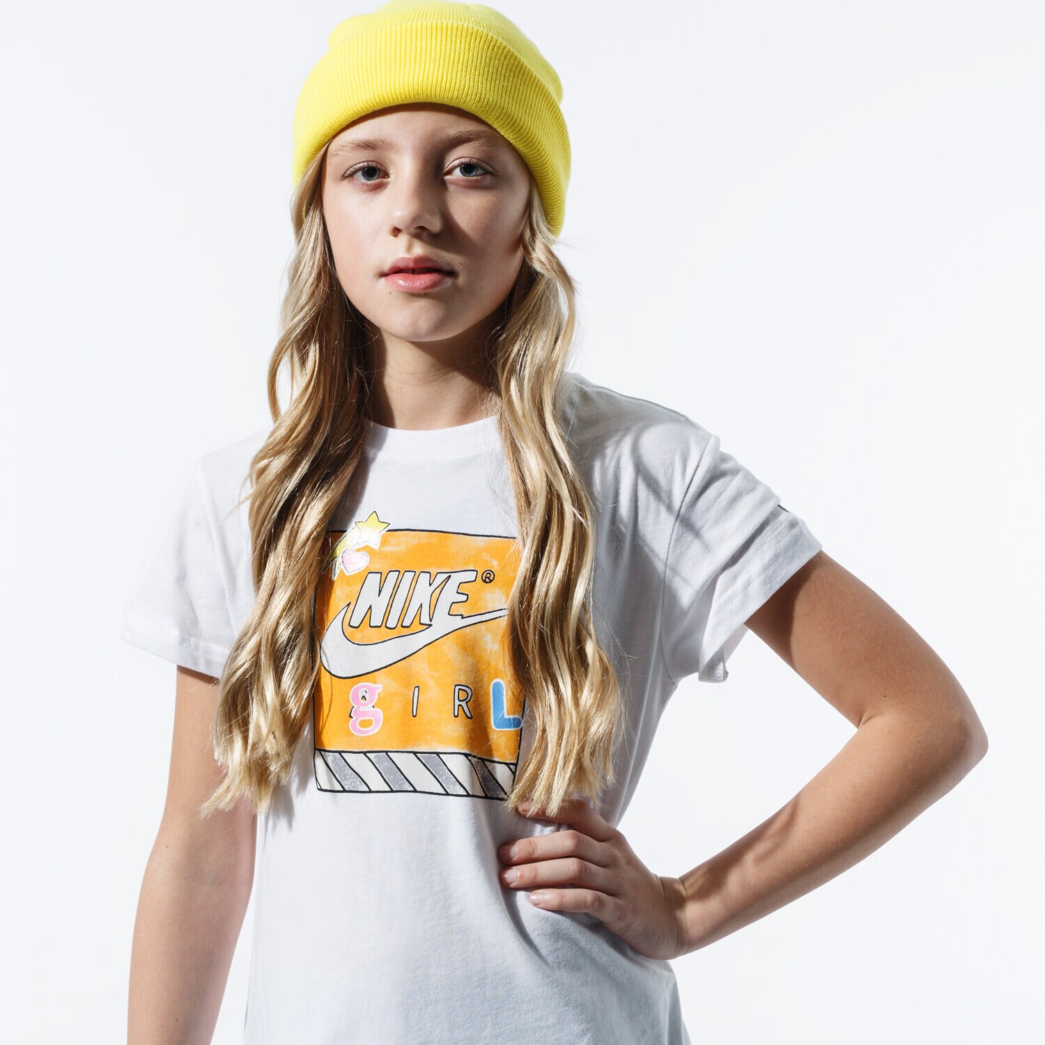 Koszulka, t-shirt dla dzieci NIKE T-SHIRT G NSW TEE DPTL NIKE AIR CN2322-100 BIAŁY