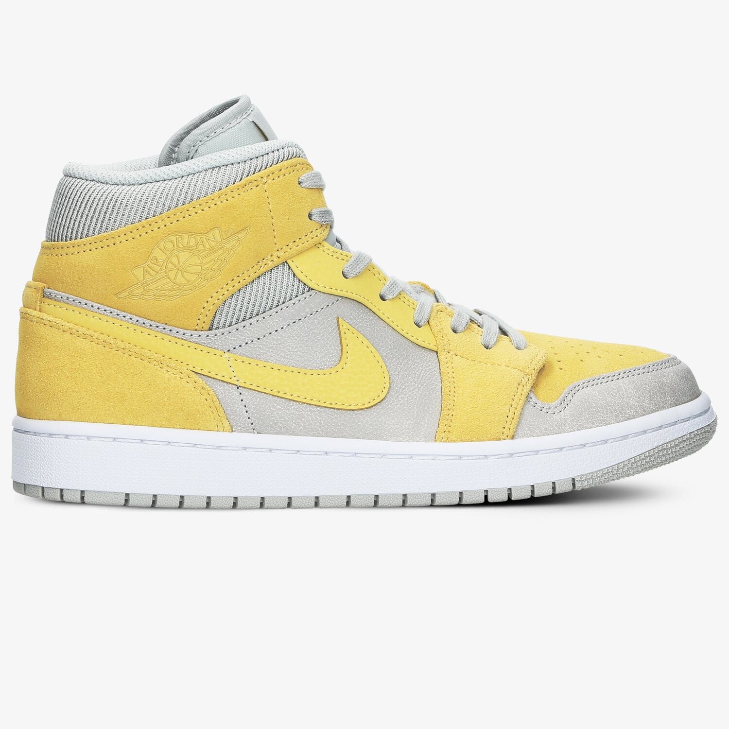 Buty sneakersy męskie AIR JORDAN 1 MID DA4666-001 SZARY