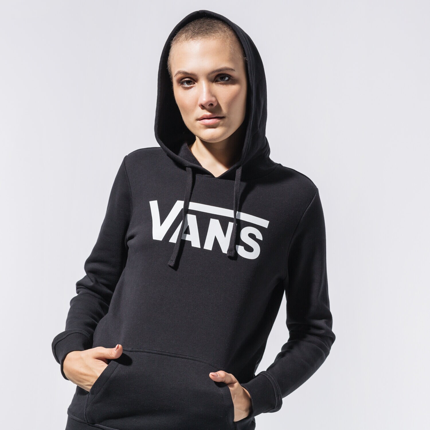 Bluza damska VANS BLUZA Z KAPTUREM CLASSIC V II HOODIE VN0A53OVBLK1 CZARNY