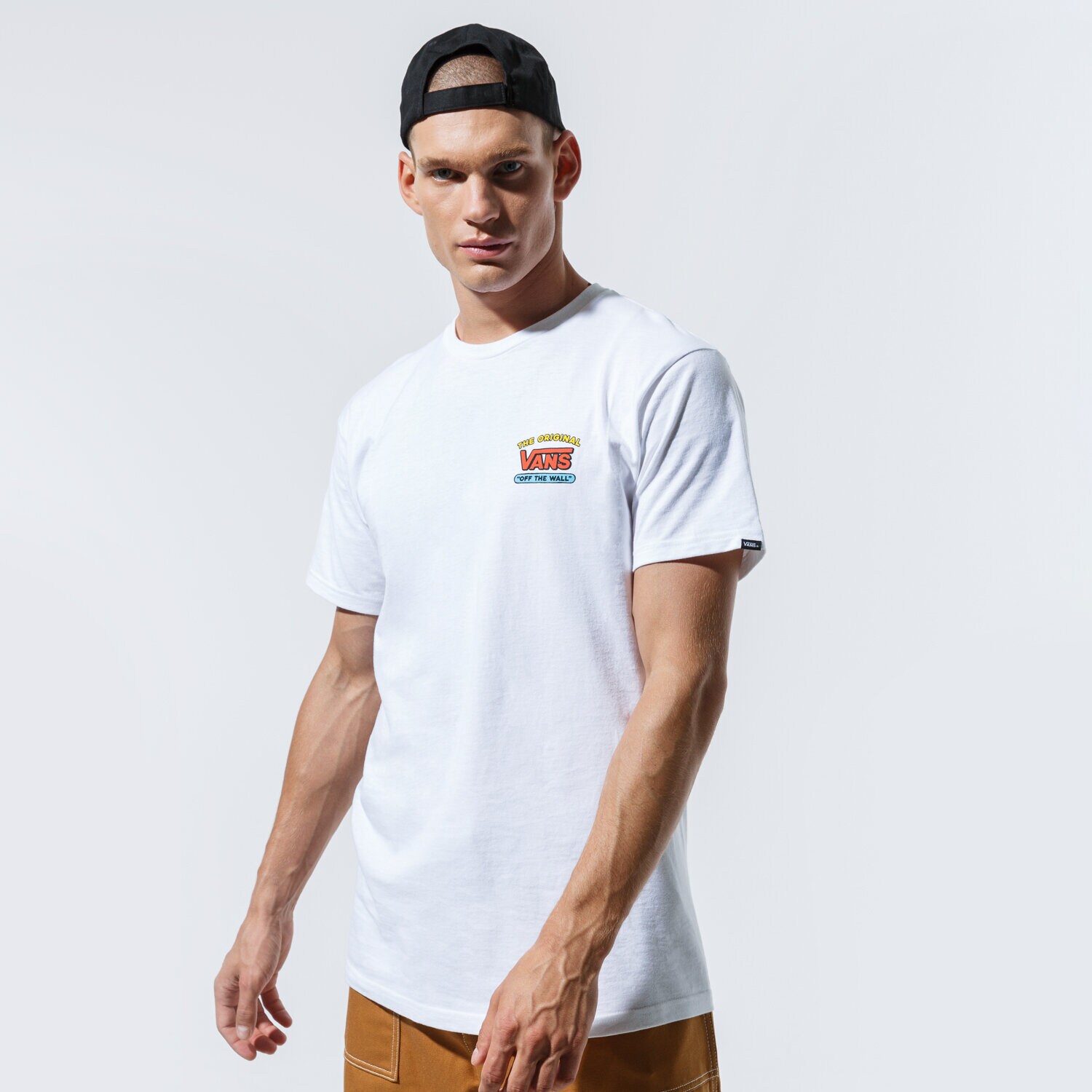 Koszulka, t-shirt sportowy męski VANS T-SHIRT VANS X THE SIMPSONS FAMILY SS VN0A4RTOZZZ BIAŁY