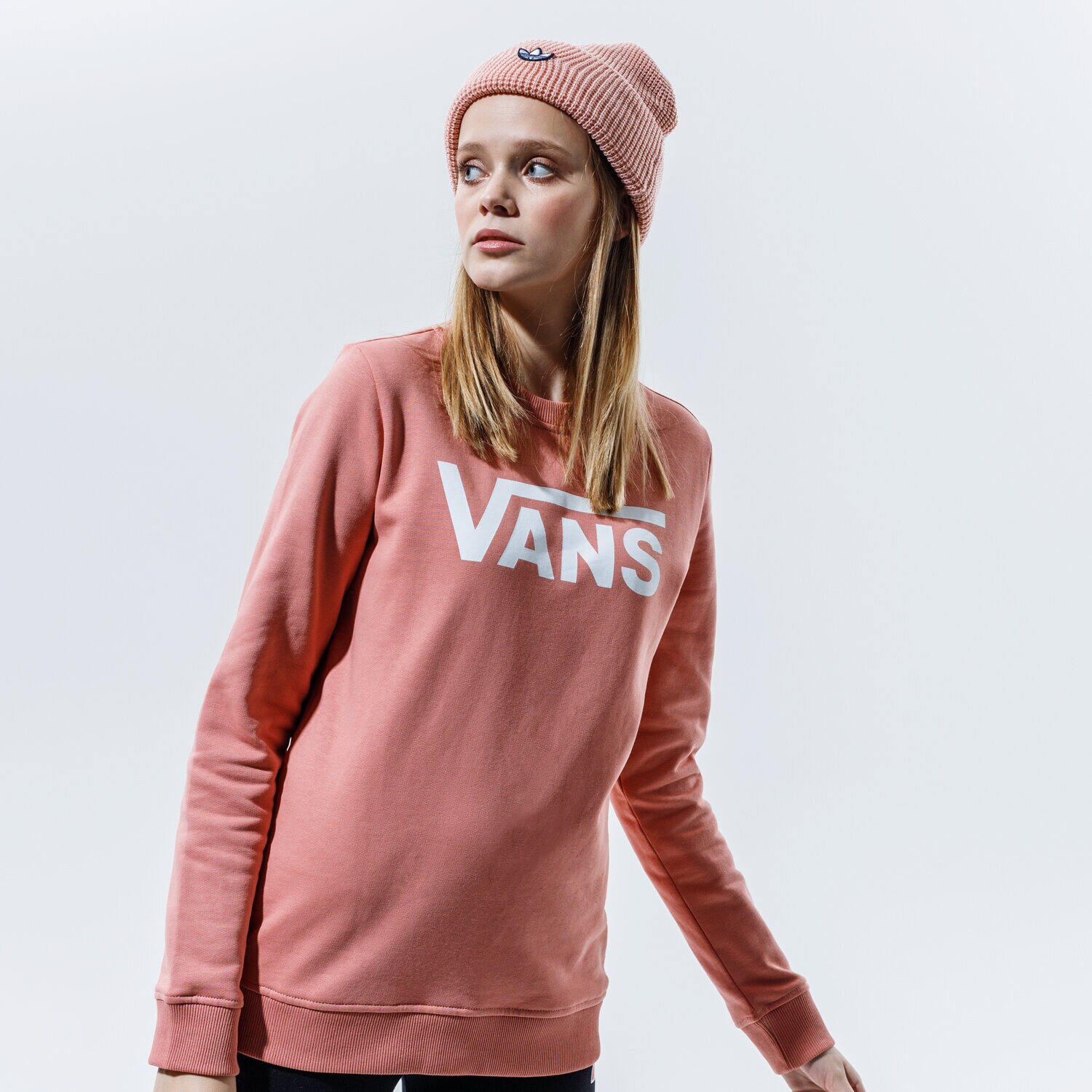Bluza damska VANS BLUZA CLASSIC V CREW VN0A4S97ZLS1 RÓŻOWY