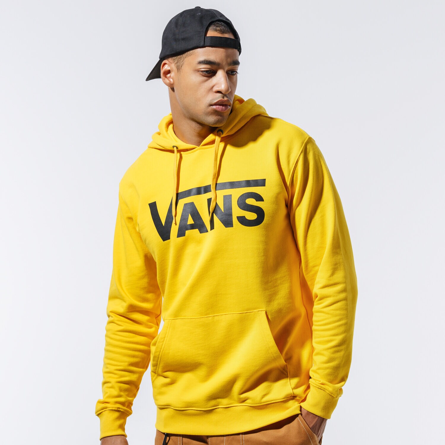 Bluza męska VANS BLUZA Z KAPTUREM VANS CLASSIC PO HOODIE II VN0A456B85W1 ŻÓŁTY