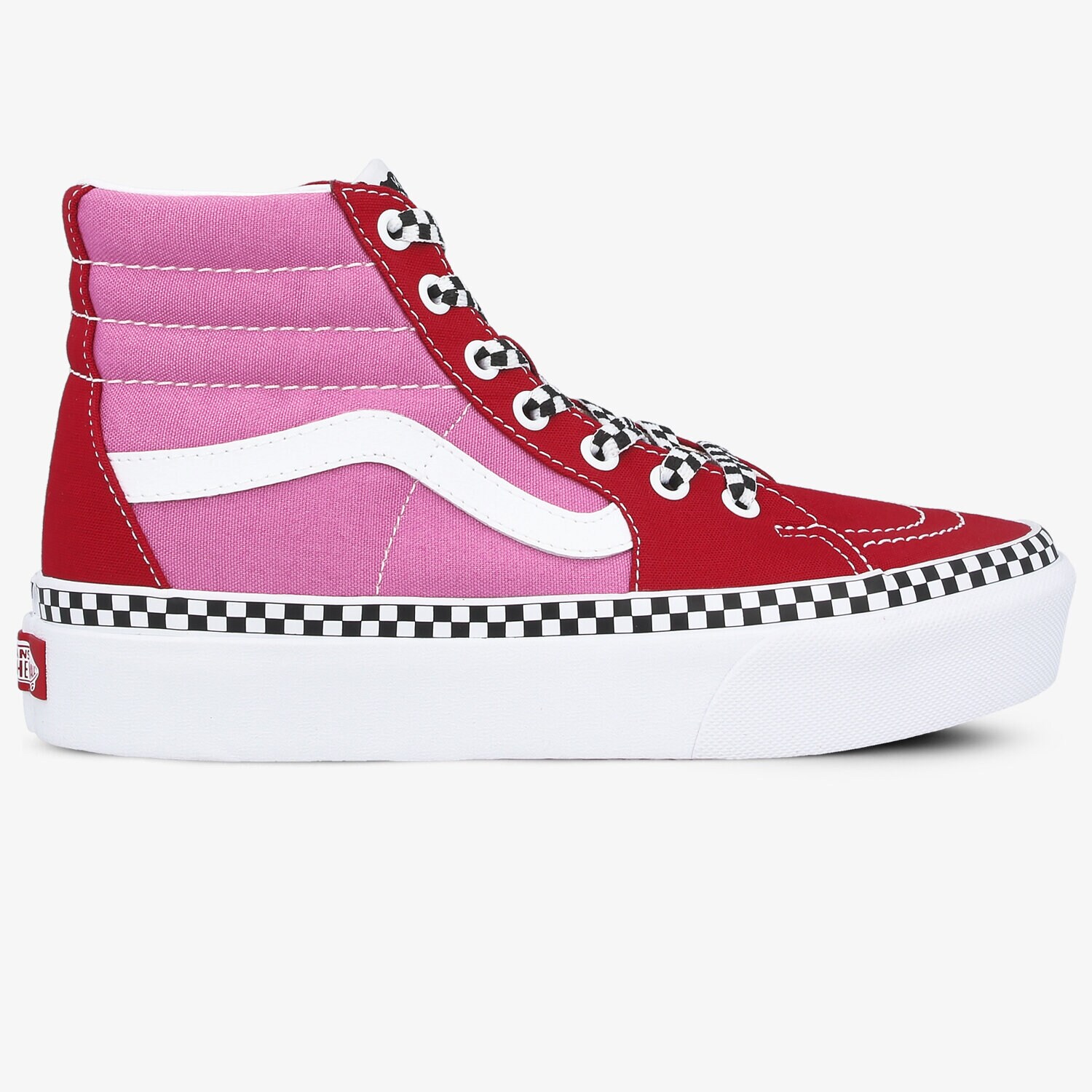 Damskie trampki, tenisówki VANS UA SK8-HI PLATFORM 2.0 VN0A3TKNWVX1 CZERWONY