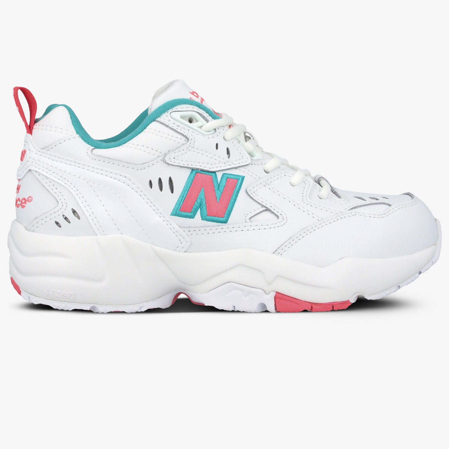 Buty sneakersy damskie NEW BALANCE WX608WT1 WX608WT1 BIAŁY