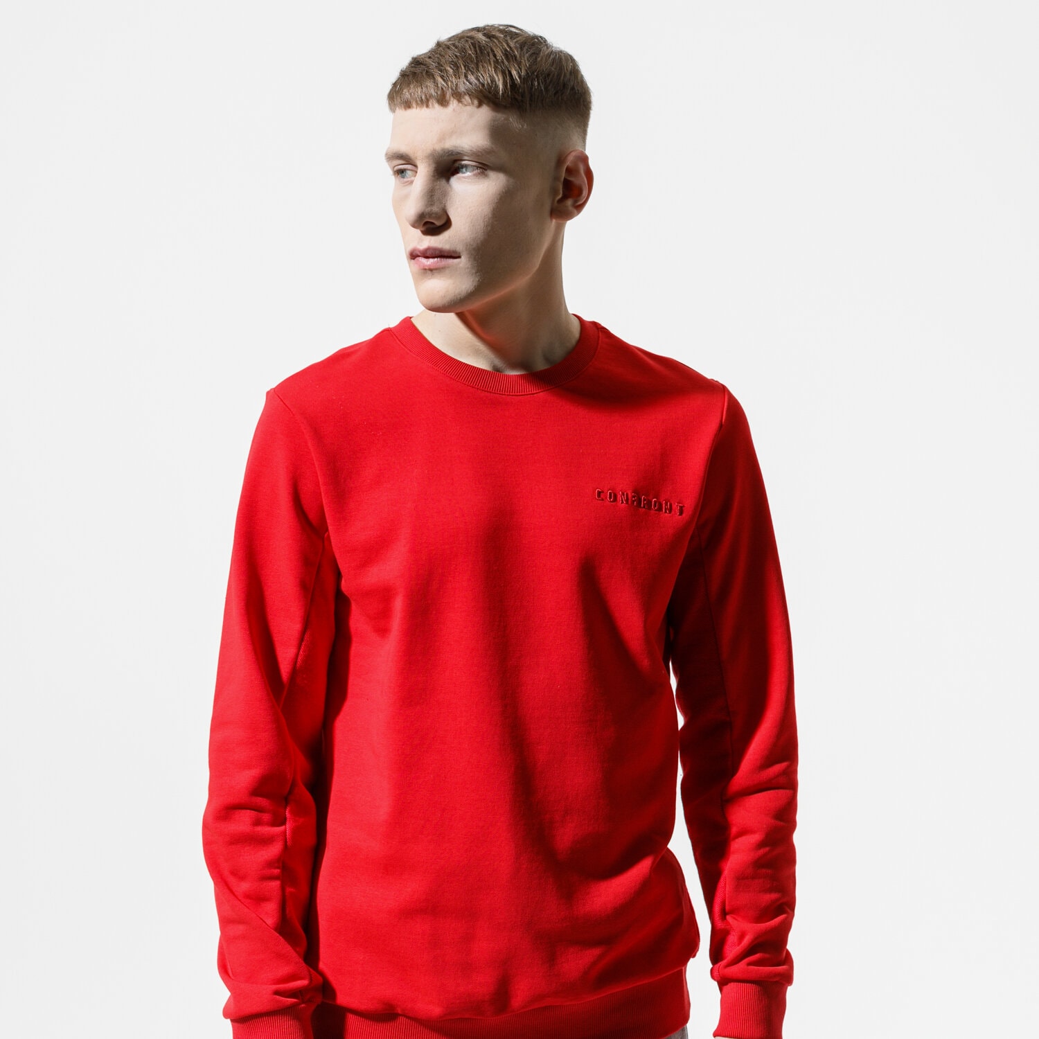 Bluza męska CONFRONT BLUZA JAMIE CF120BLM54001 CZERWONY
