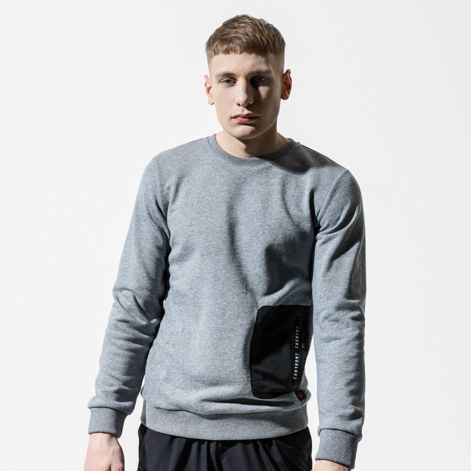 Bluza męska CONFRONT BLUZA JOFFREY CF120BLM59001 SZARY