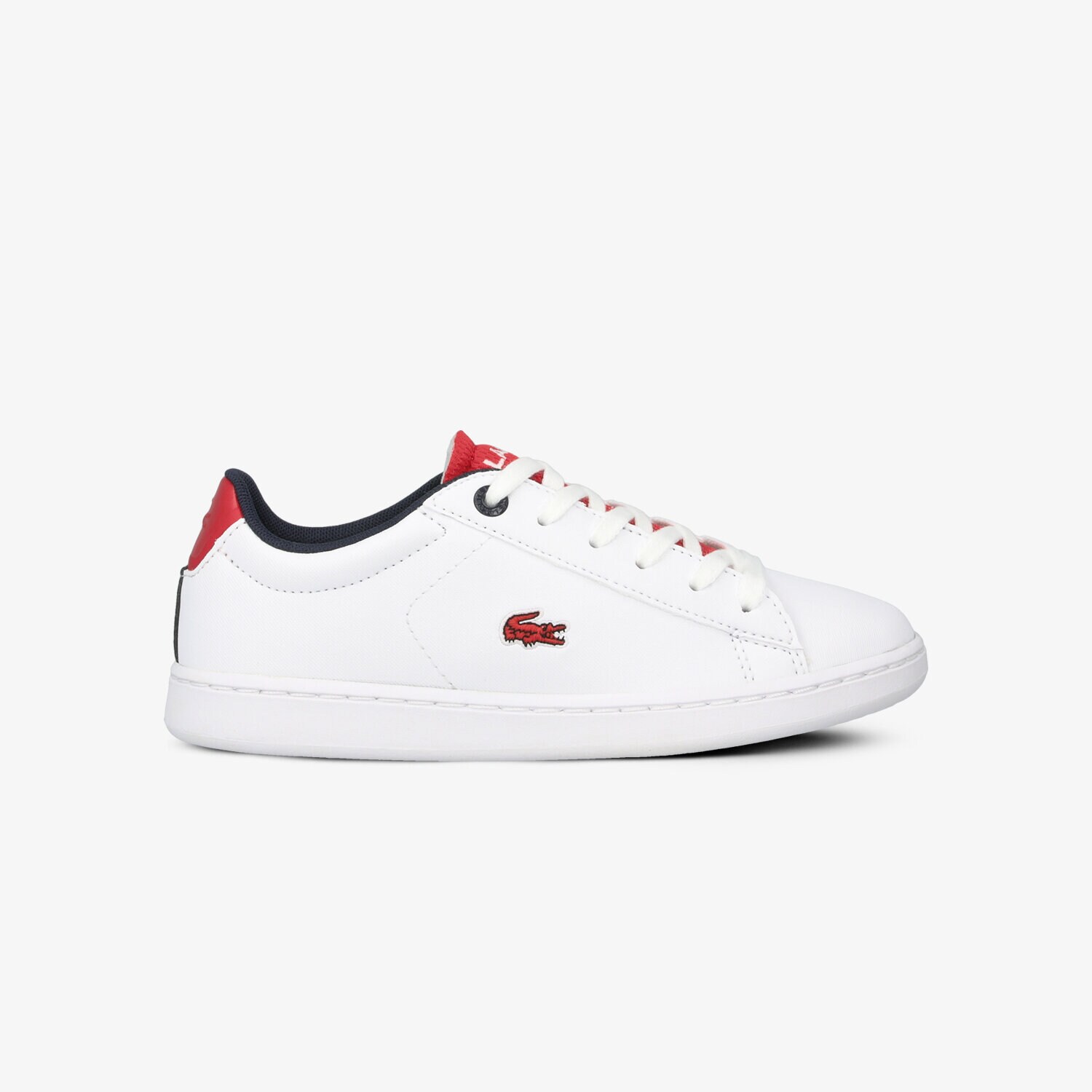Buty sneakersy dla dzieci LACOSTE CARNABY EVO 120 2 SUC 739SUC0001286 BIAŁY