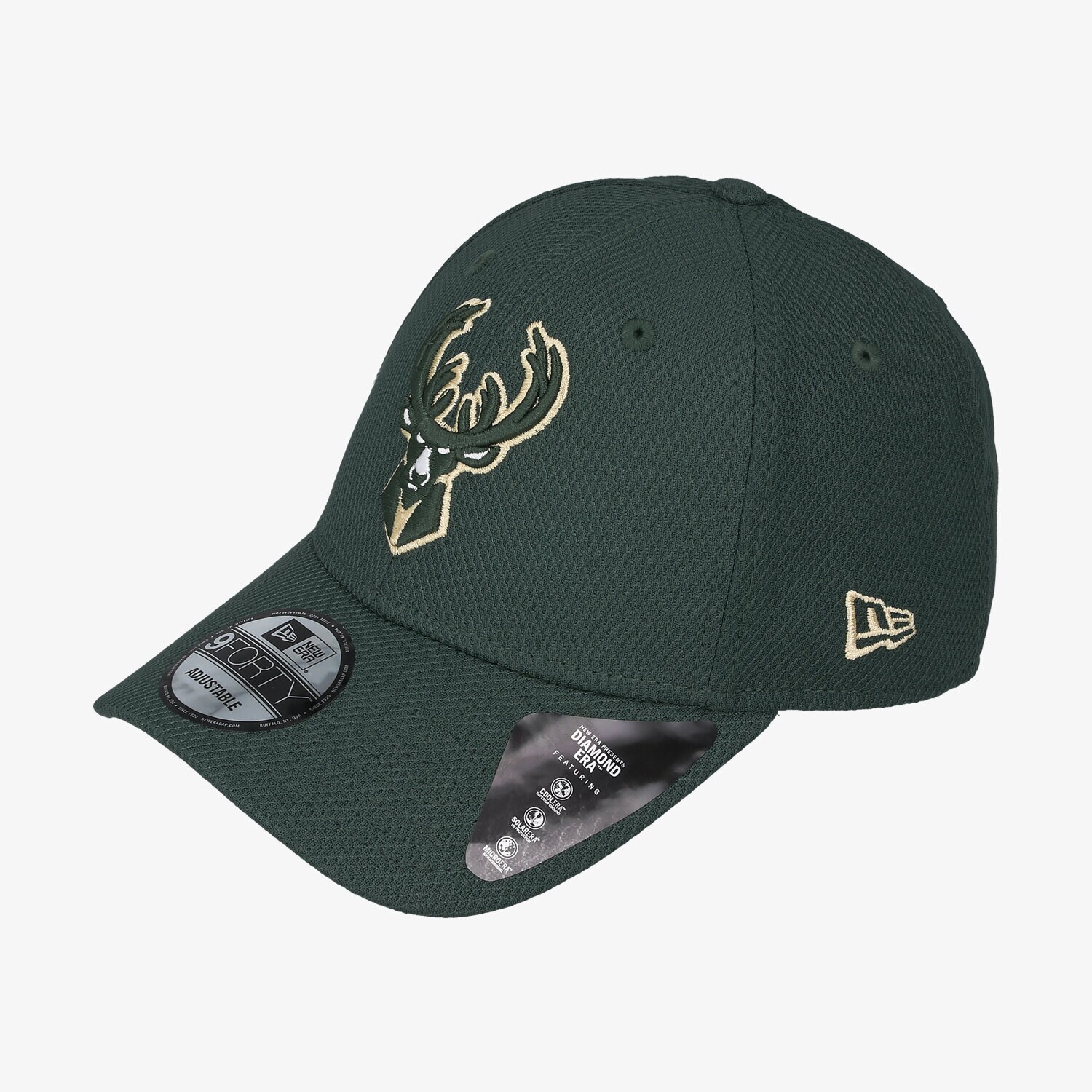 Czapka z daszkiem męska NEW ERA CZAPKA DIAMOND ERA 9FORTY BUCKS MILWAUKEE BUCKS OTC 12490289 ZIELONY