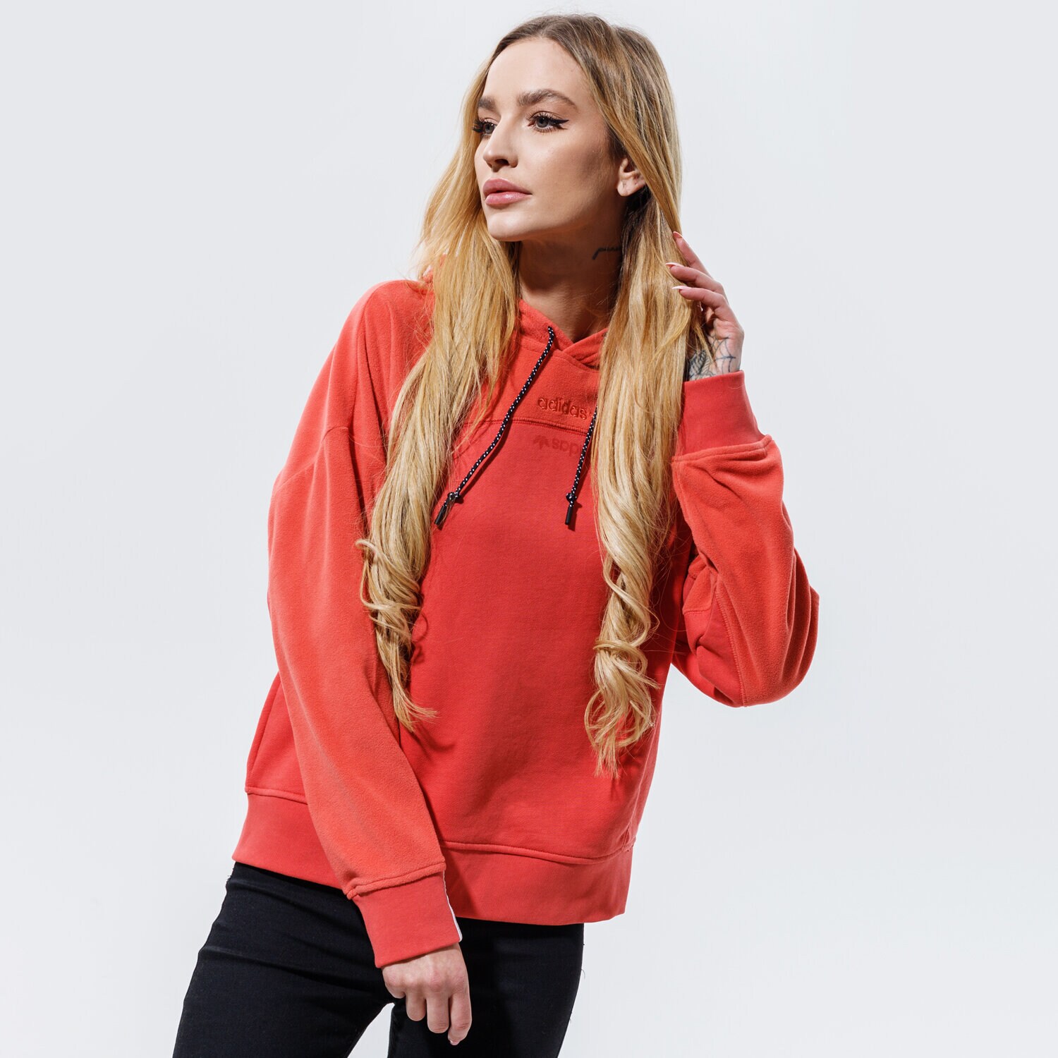 Bluza damska ADIDAS BLUZA Z KAPTUREM HOODIE GD3898 RÓŻOWY