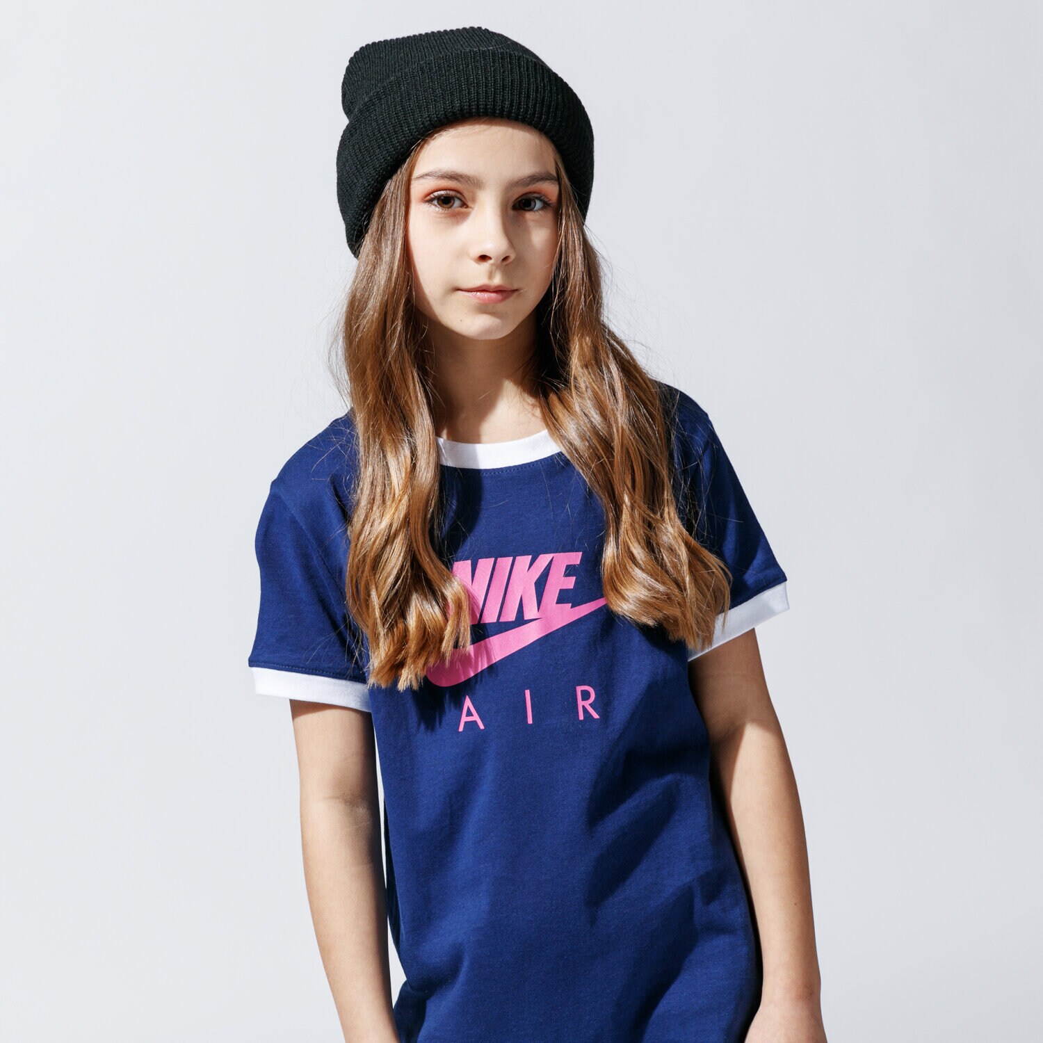 Koszulka, t-shirt dla dzieci NIKE T-SHIRT AIR CI8325-492 GRANATOWY