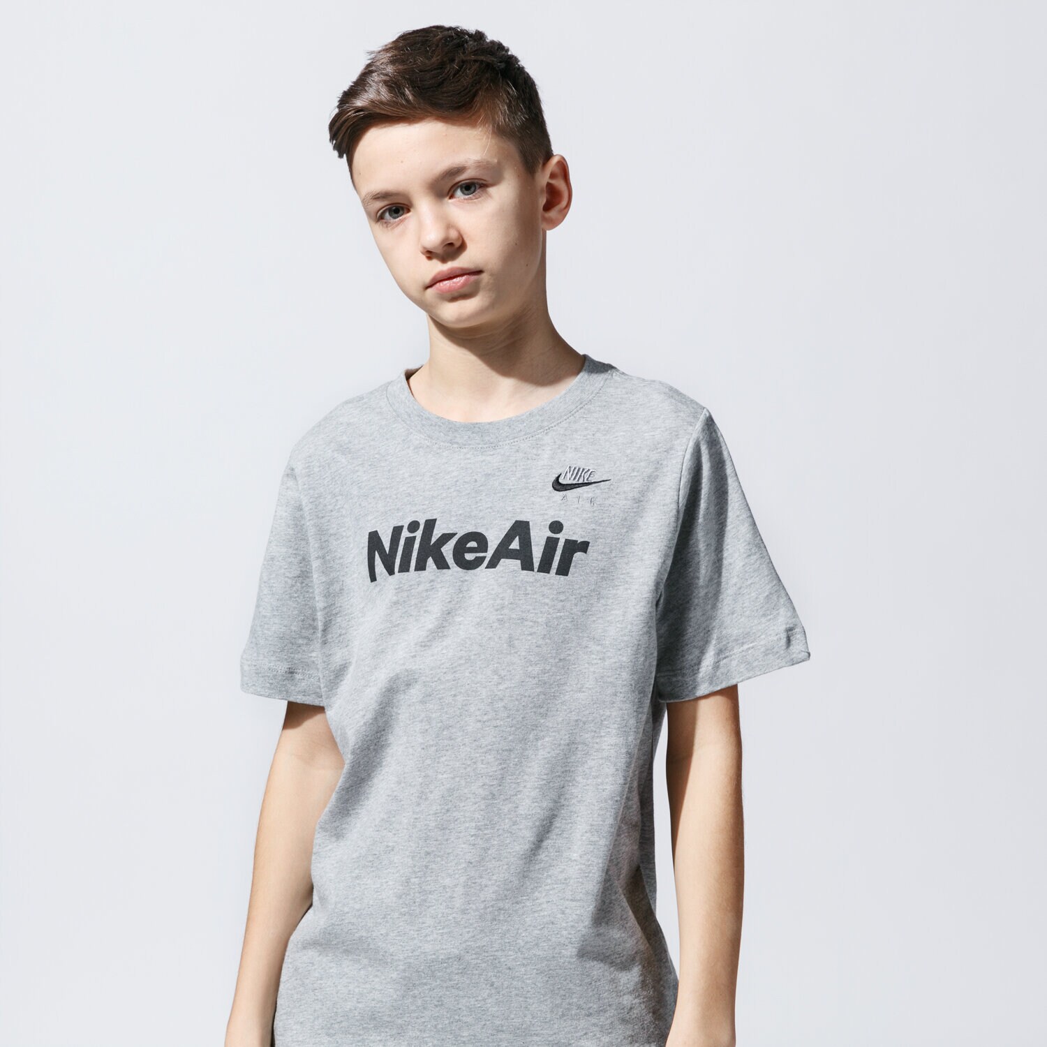 Koszulka, t-shirt dla dzieci NIKE T-SHIRT B NSW TEE AIR C&S CU6607-063 SZARY